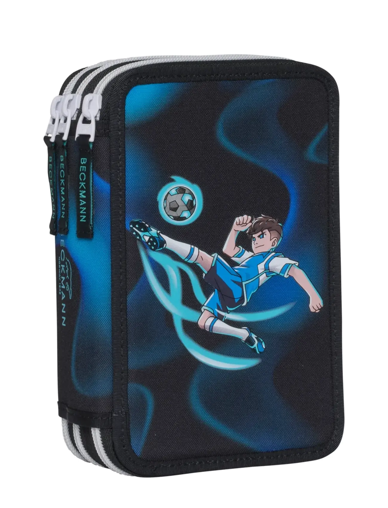 Beckmann Norway Three section pencil case w/content, Magic League - Kotid - MAGIC LEAGUE / multi