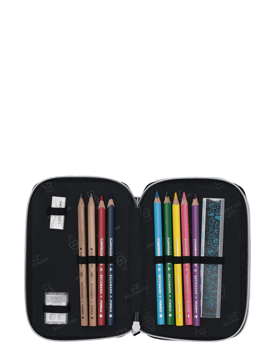 Beckmann Norway - Three section pencil case w/content, Magic League - pinalid - magic league - 1