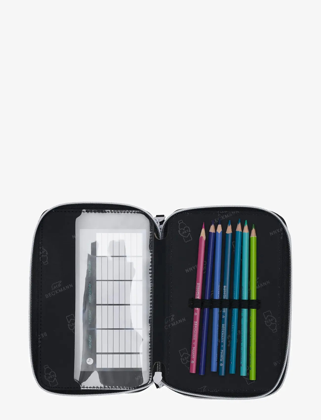 Beckmann Norway - Three section pencil case w/content, Magic League - pencil cases - magic league - 2