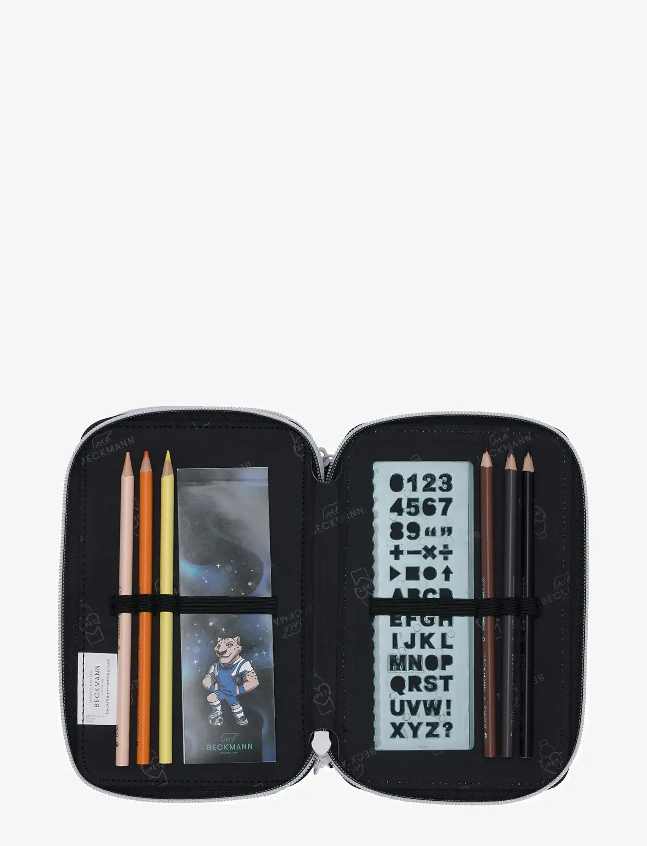 Beckmann Norway - Three section pencil case w/content, Magic League - pencil cases - magic league - 3