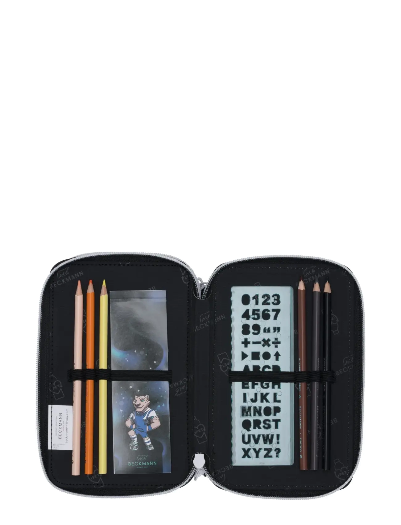 Beckmann Norway - Three section pencil case w/content, Magic League - pinalid - magic league - 3