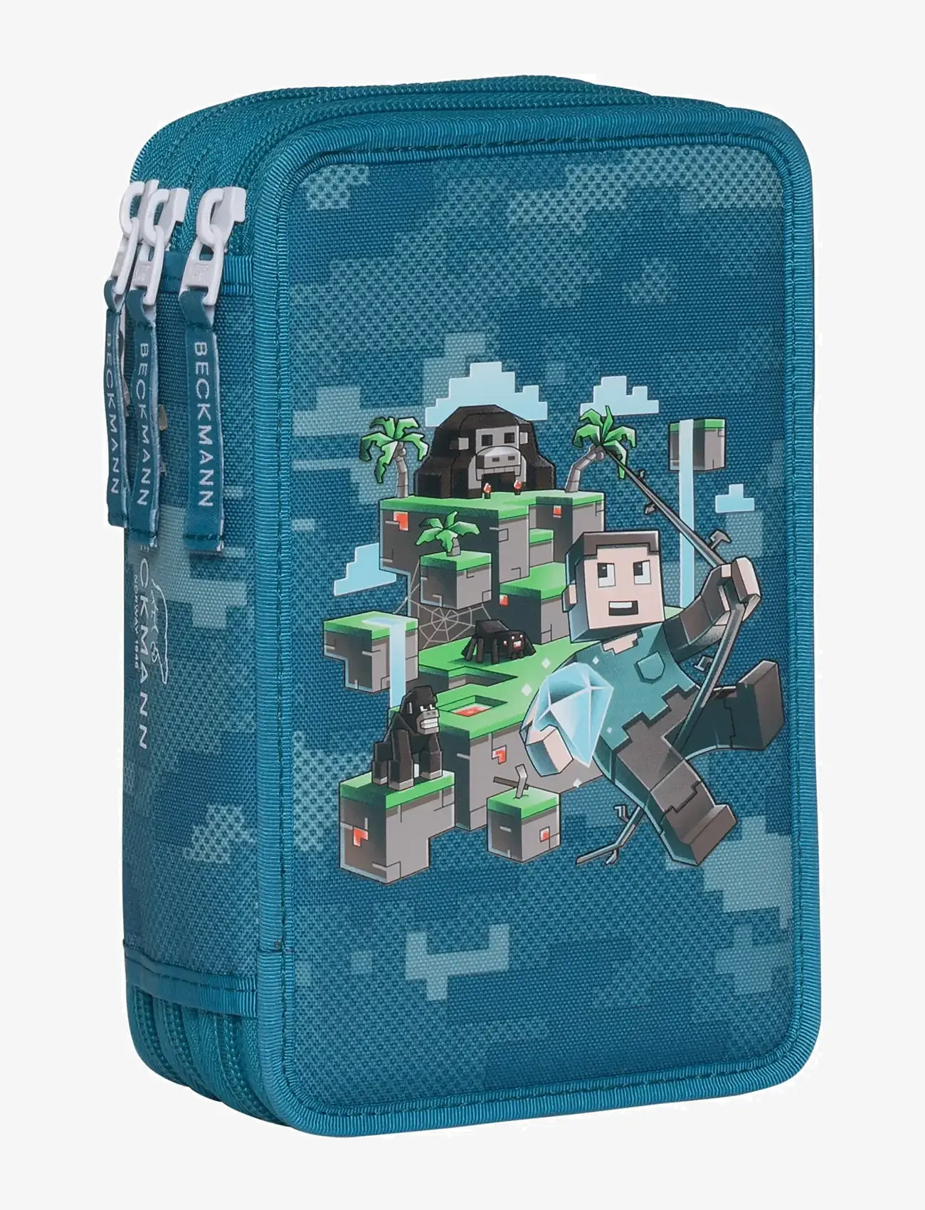 Beckmann Norway - Three section pencil case w/content, Jungle game - pencil cases - jungle game - 0