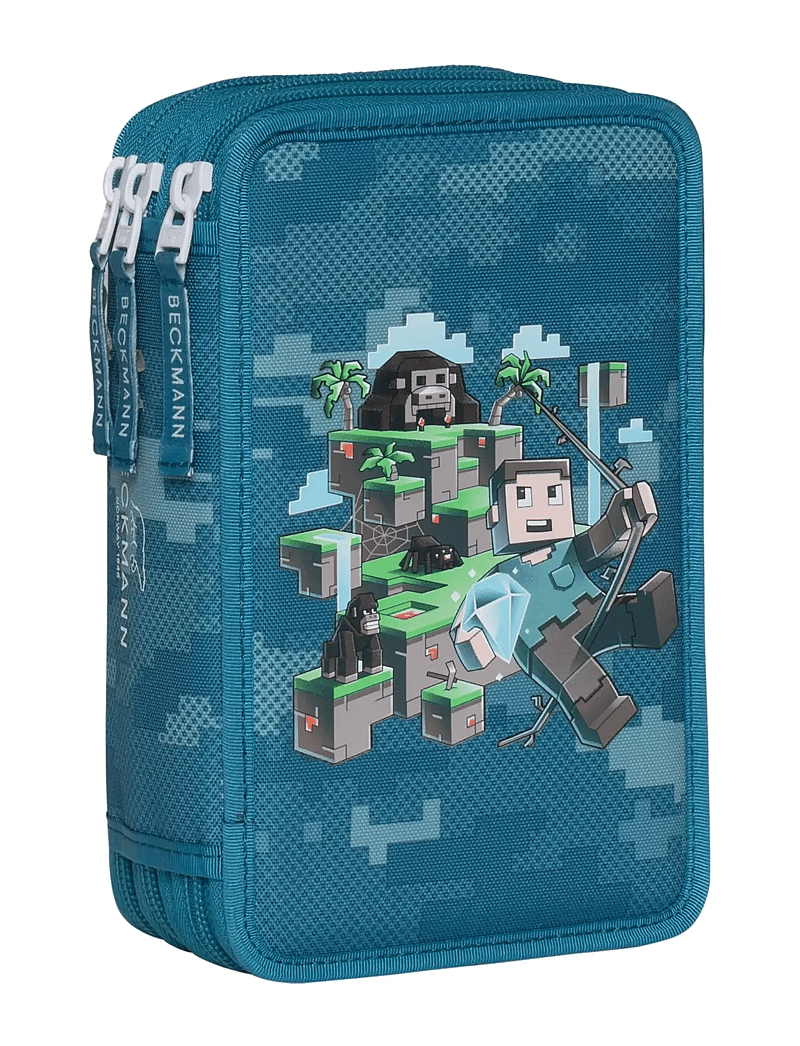 Beckmann Norway - Three section pencil case w/content, Jungle game - pencil cases - jungle game - 0