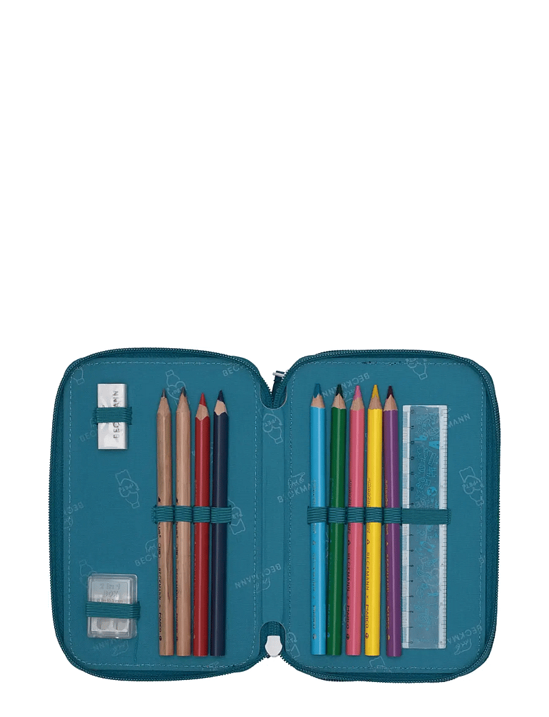 Beckmann Norway - Three section pencil case w/content, Jungle game - pencil cases - jungle game - 1