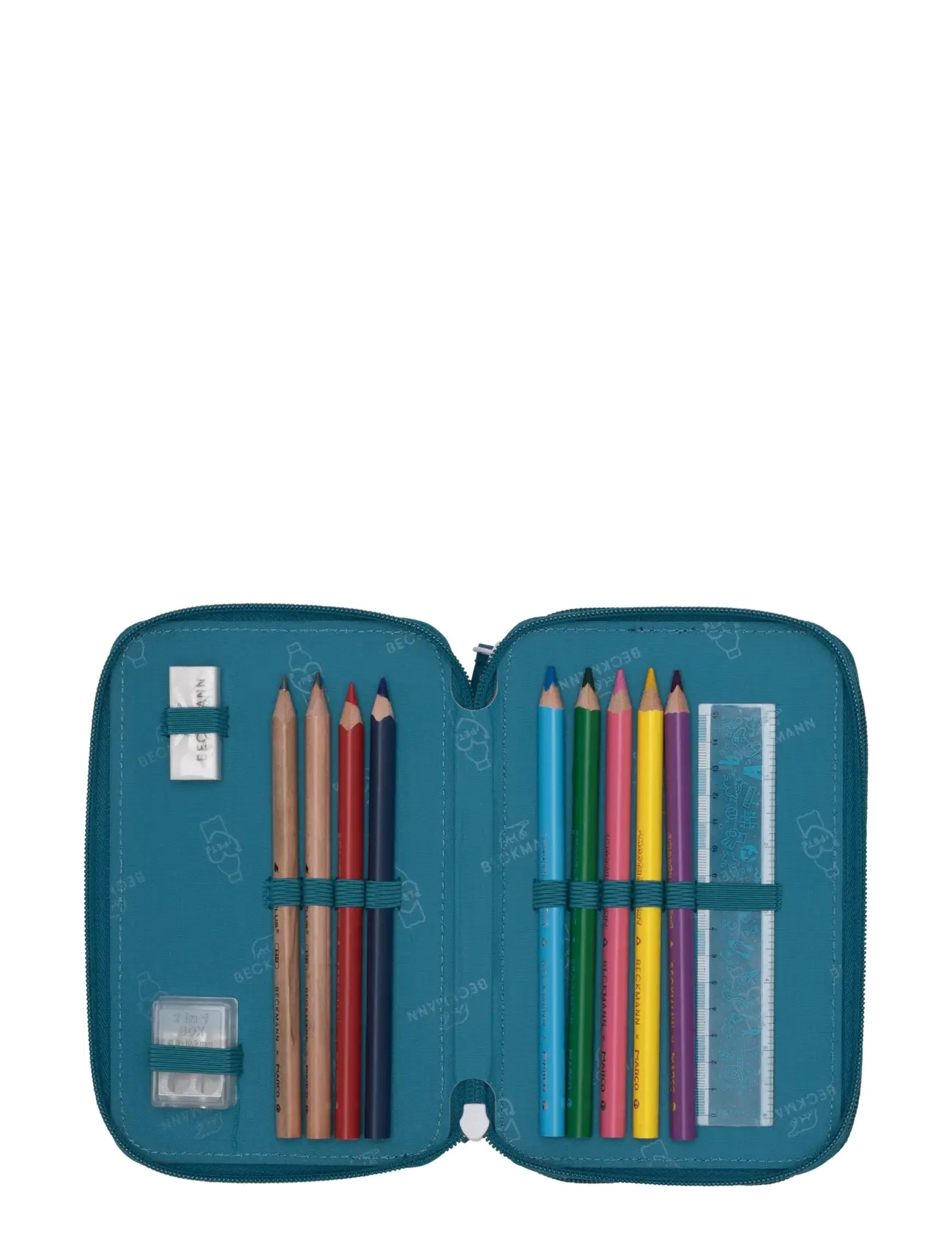 Beckmann Norway - Three section pencil case w/content, Jungle game - pennfodral - jungle game - 1