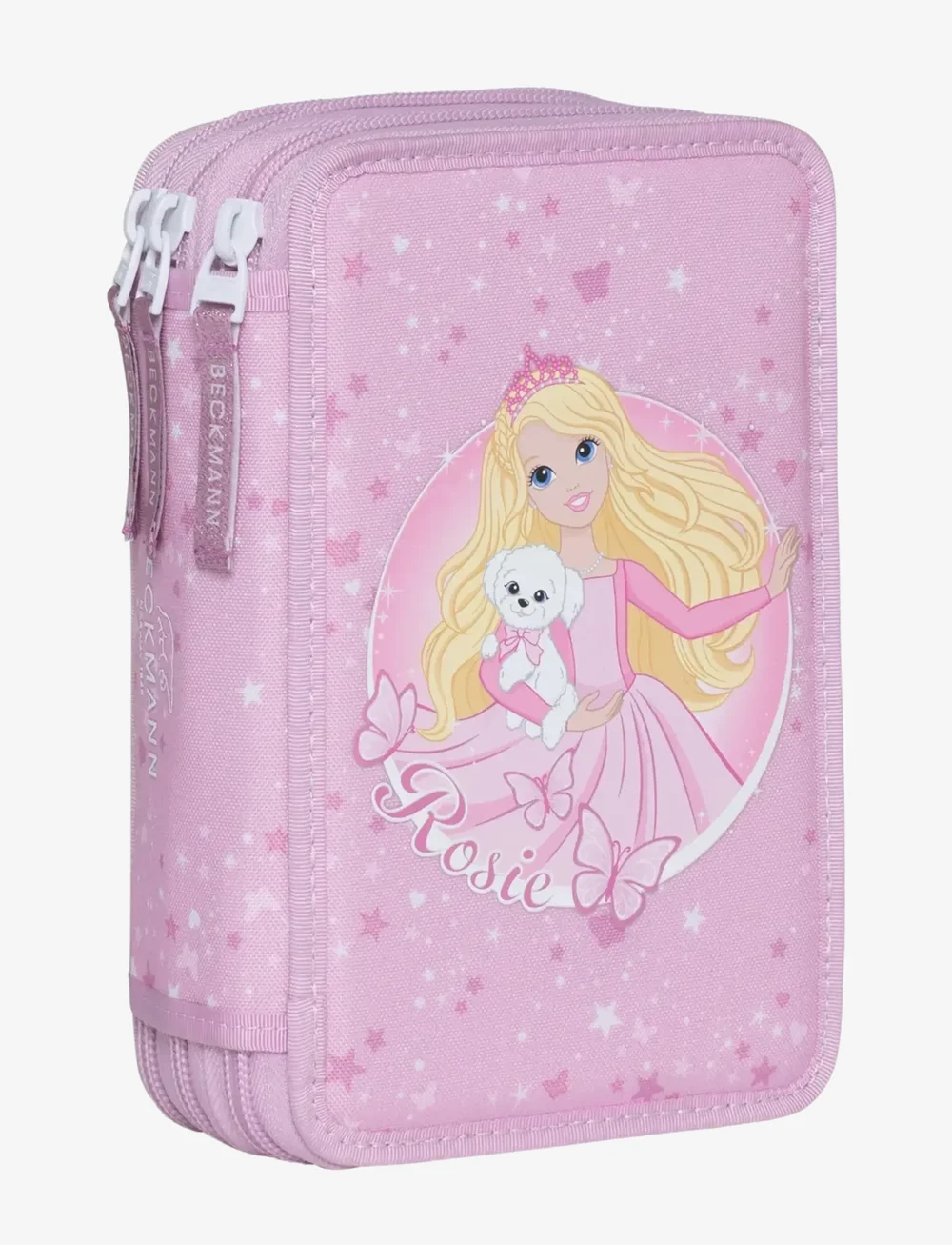 Beckmann Norway - Three section pencil case with content, Rosie - federmäppchen - pink - 0