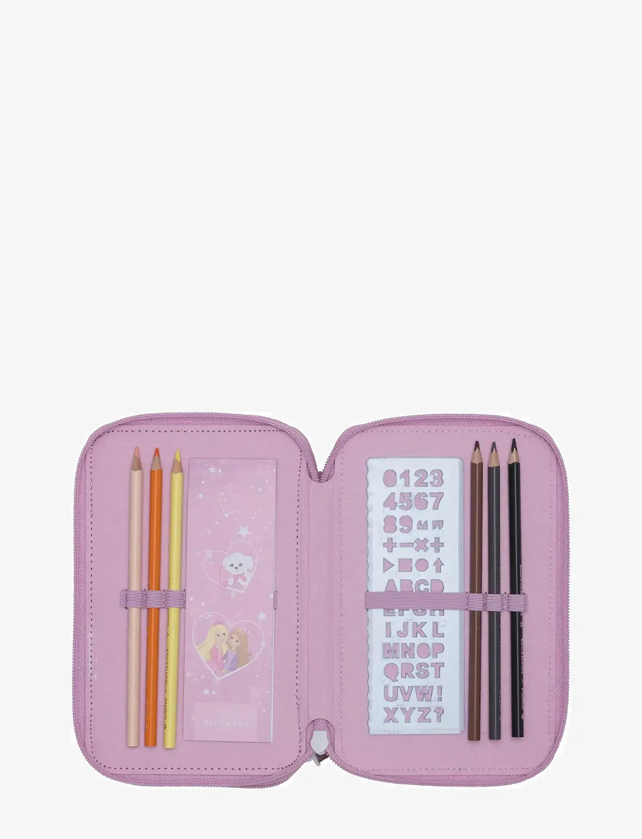 Beckmann Norway - Three section pencil case with content, Rosie - federmäppchen - pink - 4