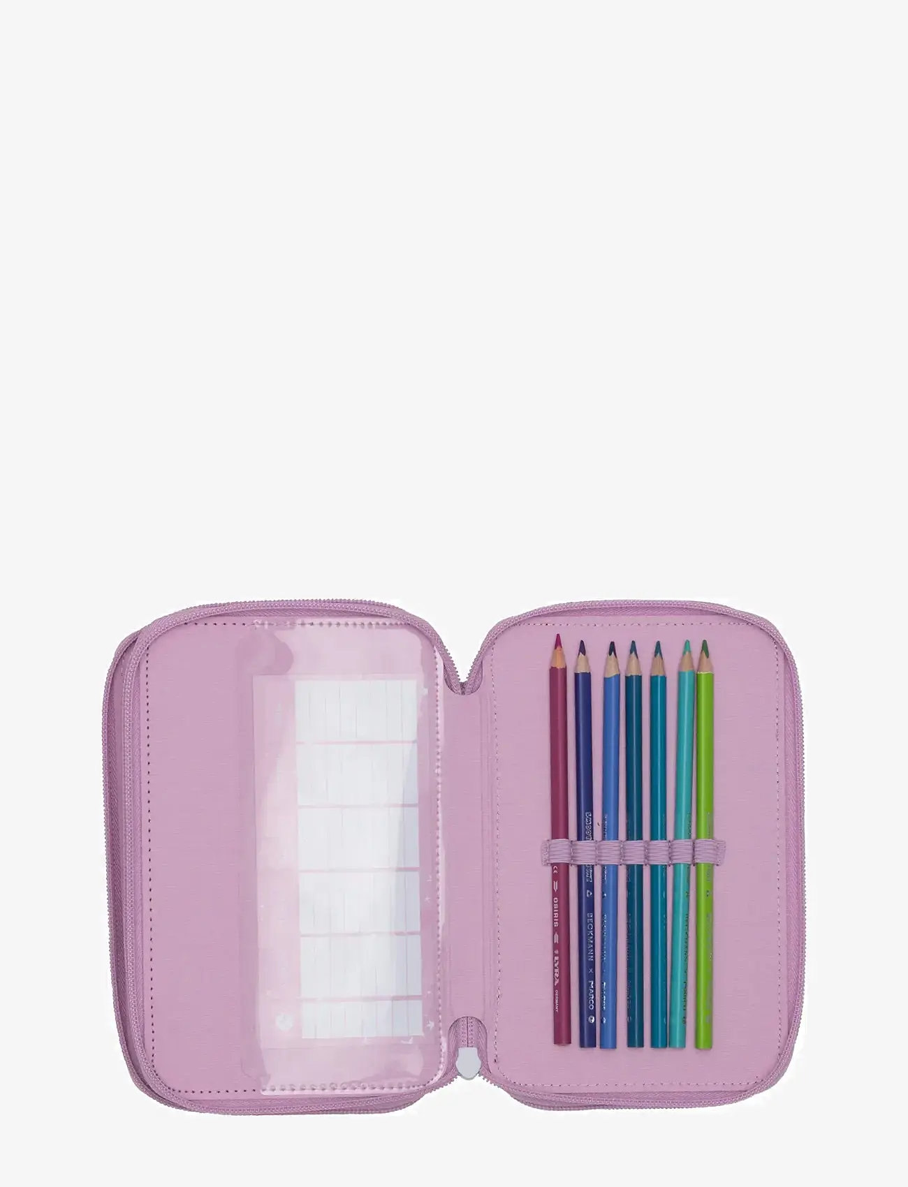 Beckmann Norway - Three section pencil case with content, Rosie - federmäppchen - pink - 5