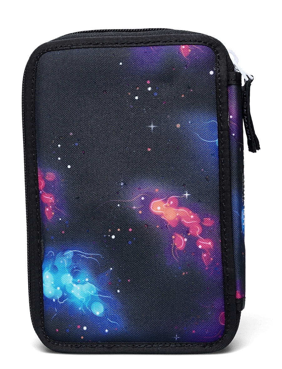 Beckmann Norway - Three section pencil case with content, Ninja Elements - pennfodral - black - 1