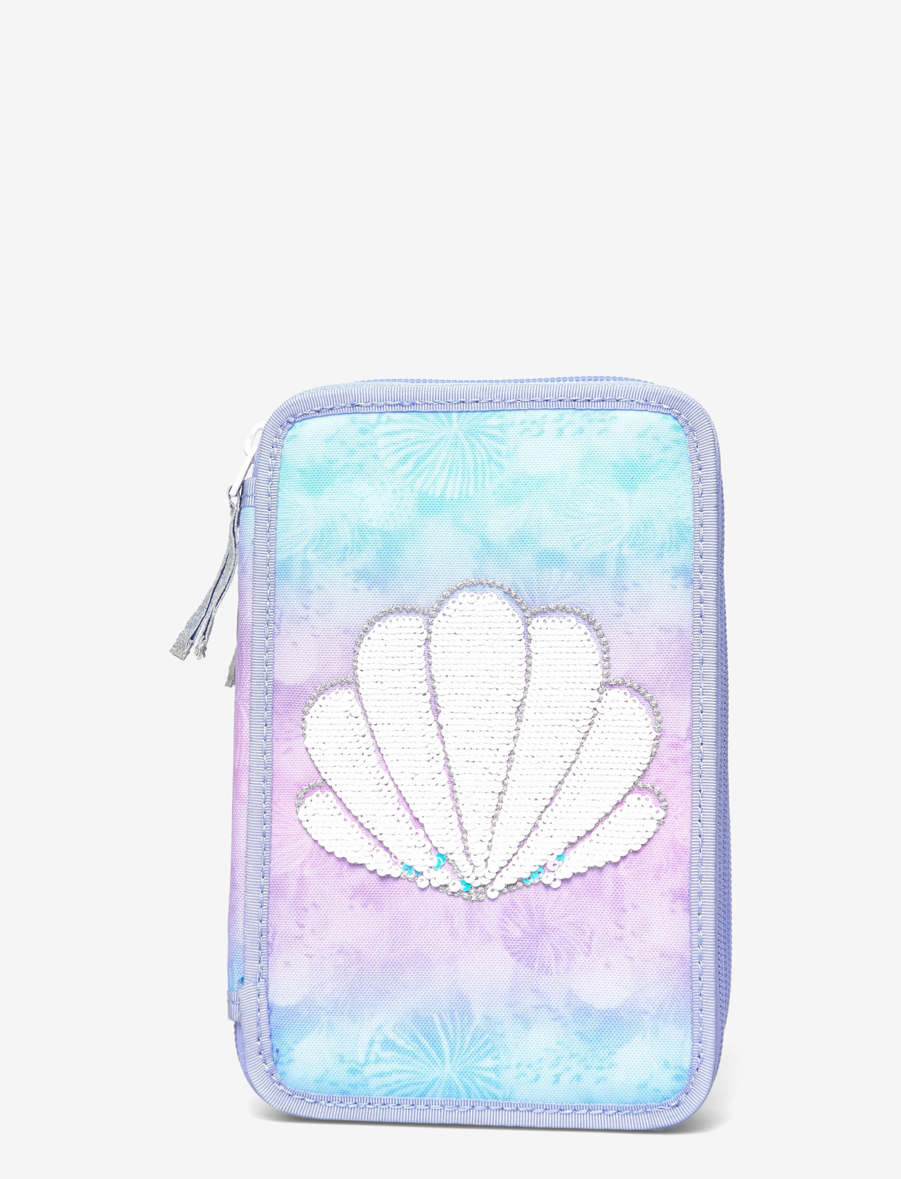 Beckmann Norway - Three section pencil case with content, Seashell - pencil cases - purple - 0