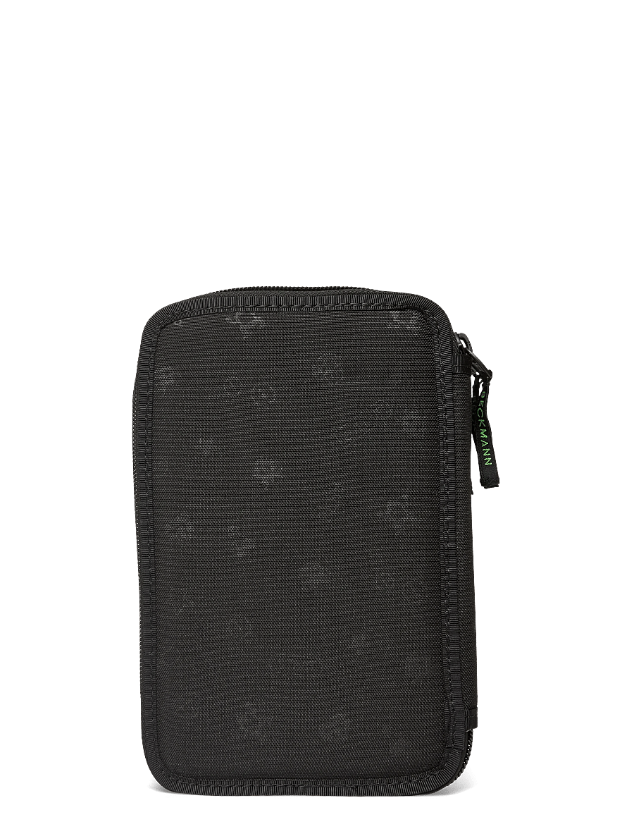 Beckmann Norway - Three section pencil case with content, Pixel - black - 1