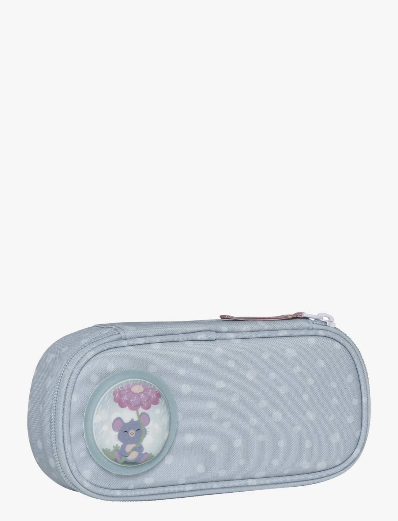 Beckmann Norway Oval Pencil Case, Forest Deer Dusty Mint, Børn, Oval Penalhus, Blå, Str: 0.9 L