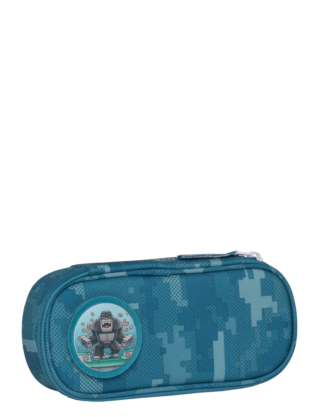 Beckmann Norway Oval Pencil Case, Jungle Game, Børn, Jungle Spil Ovalt Penalhus, Blå, Str: 0.9 L