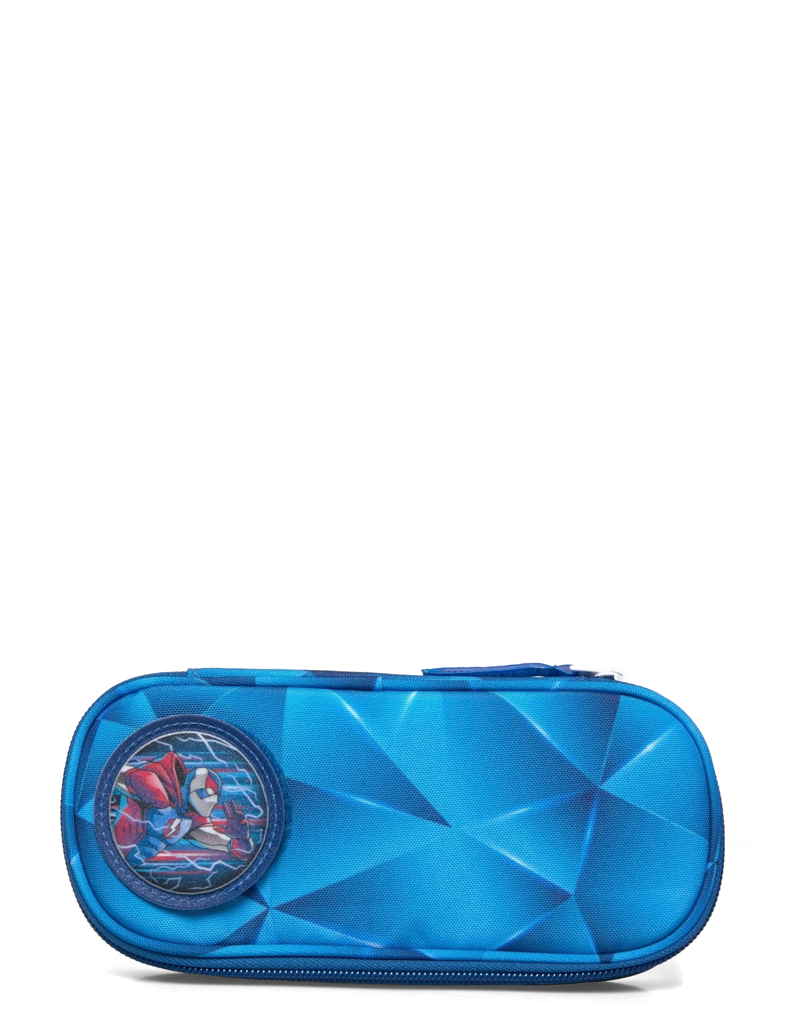 Beckmann Norway Oval Pencil Case, Blue Lightning, Børn, Oval Penalhus, Blå, Str: ONE SIZE