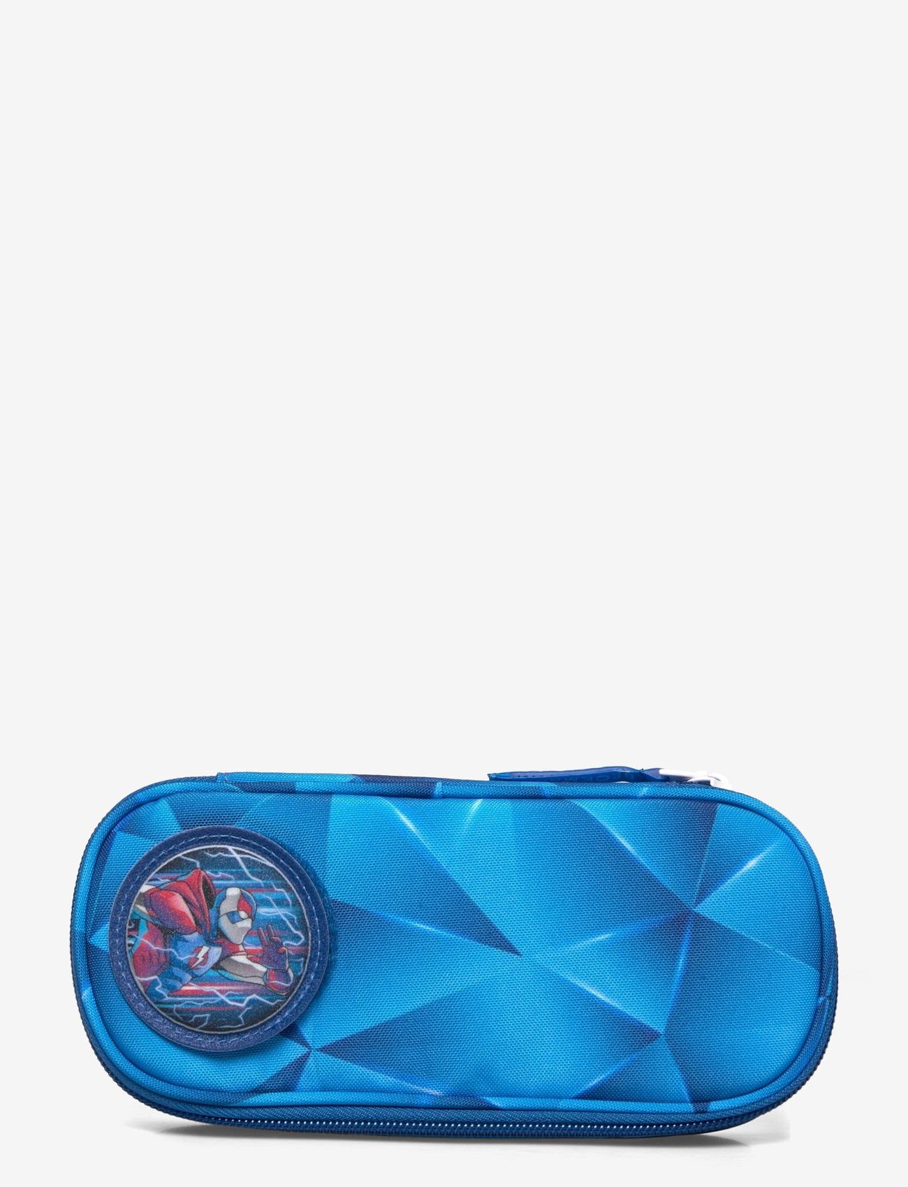 Beckmann Norway - Oval pencil case, Blue Lightning - pinalid - blue - 0