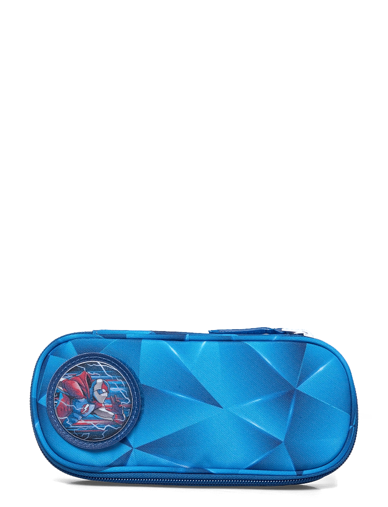 Beckmann Norway - Oval pencil case, Blue Lightning - penaalit - blue - 0