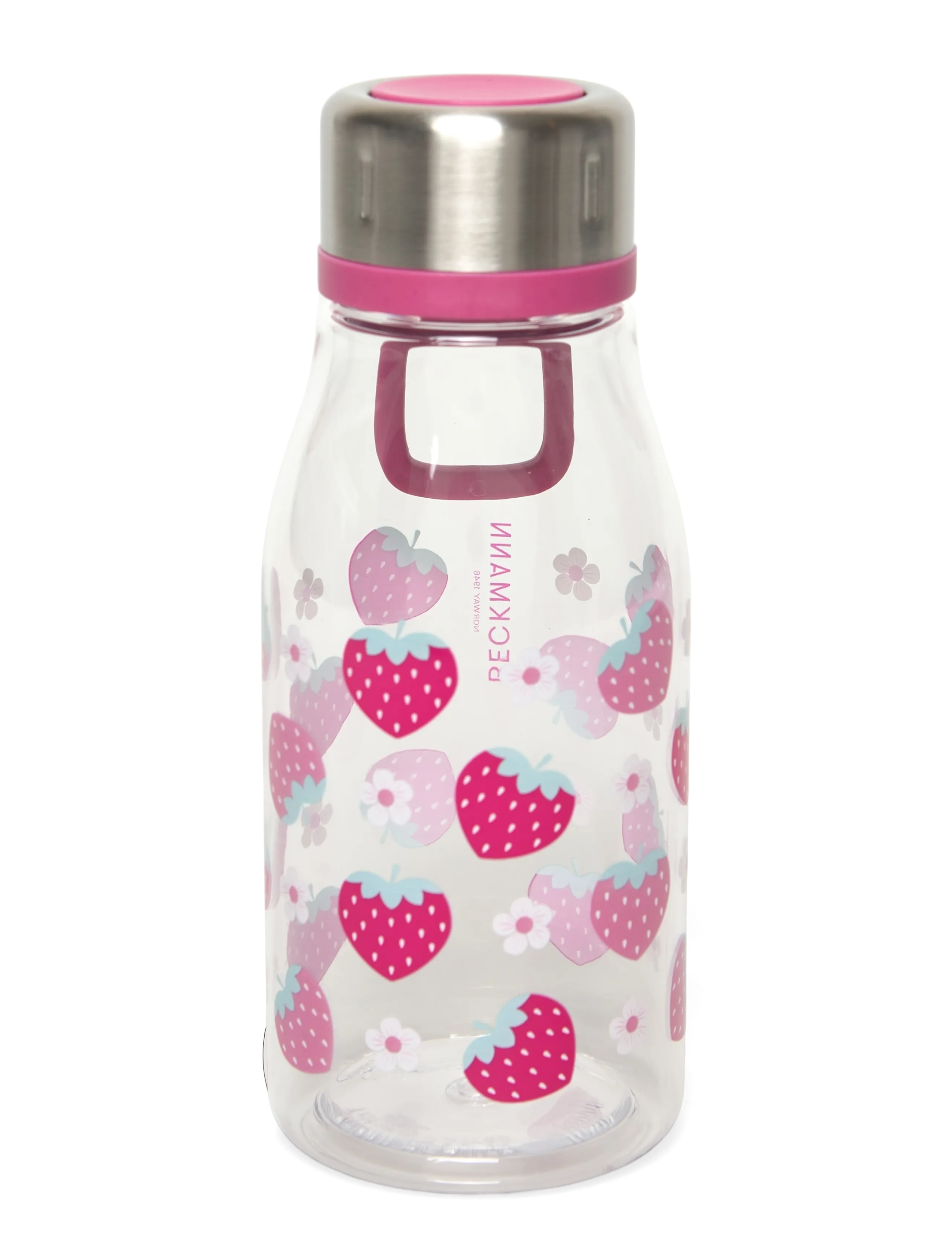 Beckmann Norway Drinking bottle 400 ml, Strawberry - Travel accessories - PINK / pink/rose