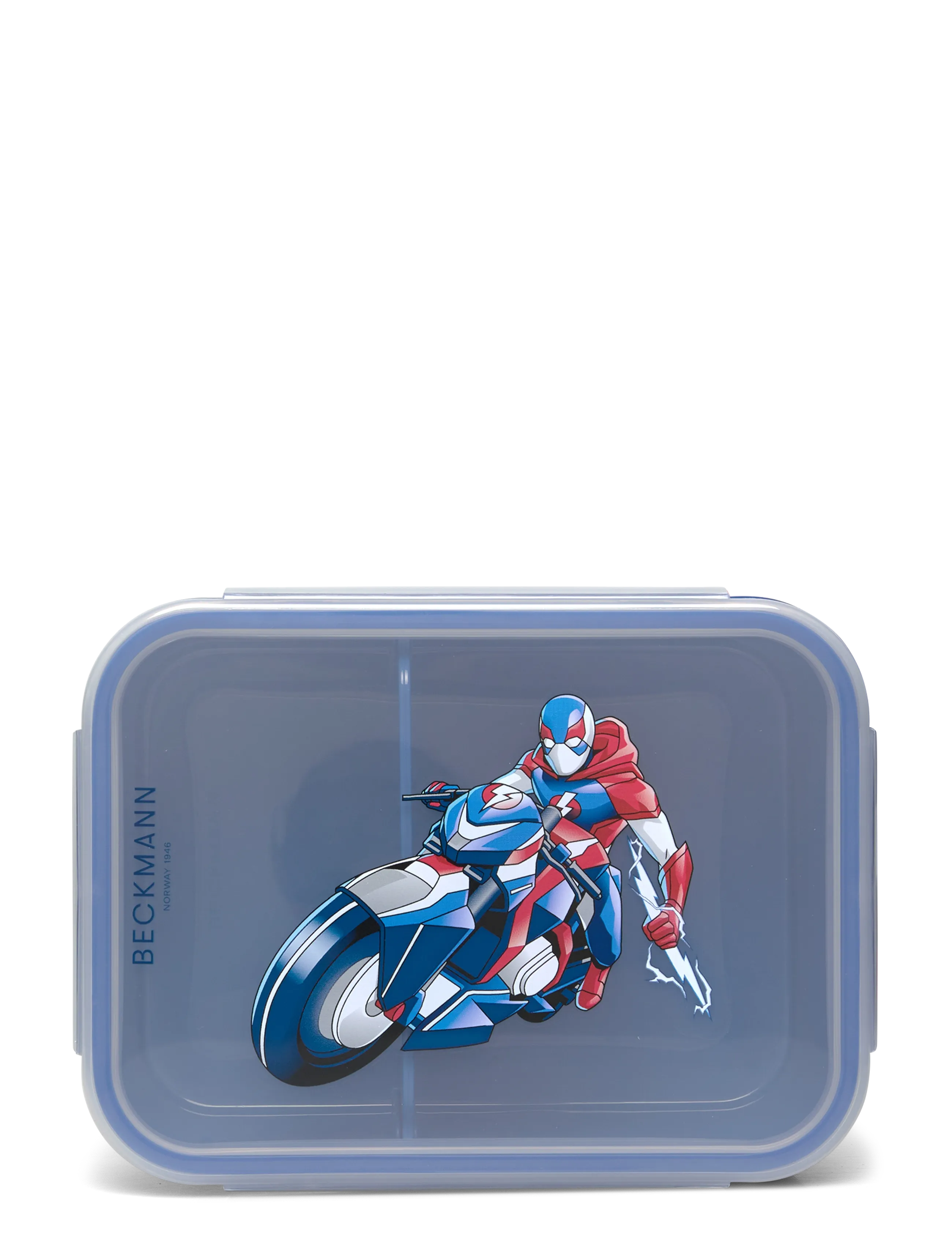 Beckmann Norway Lunch Box, Blue Lightning, One Size, Meal Time, Blau - Boxes, Kinder