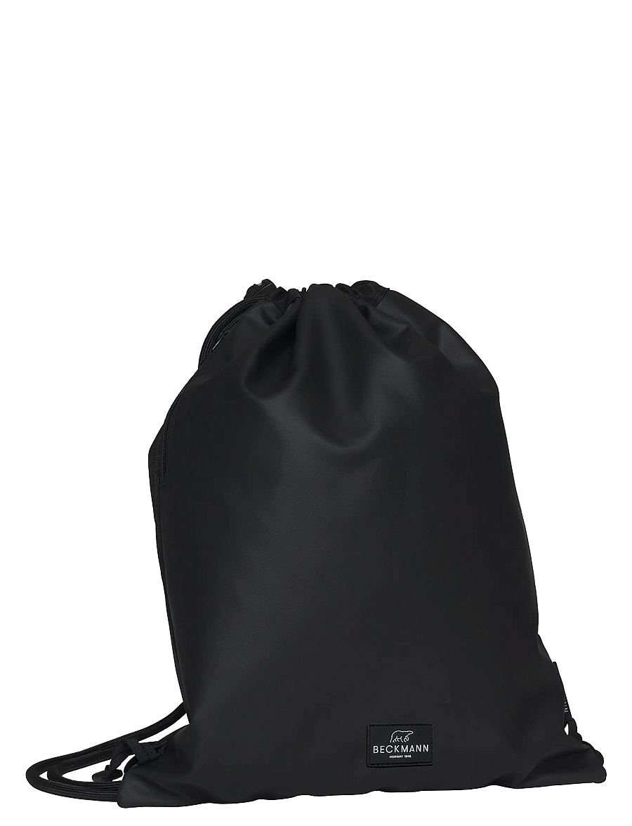 Beckmann Norway - Drawstring gym bag, Black Coated - sportstasker - black - 0