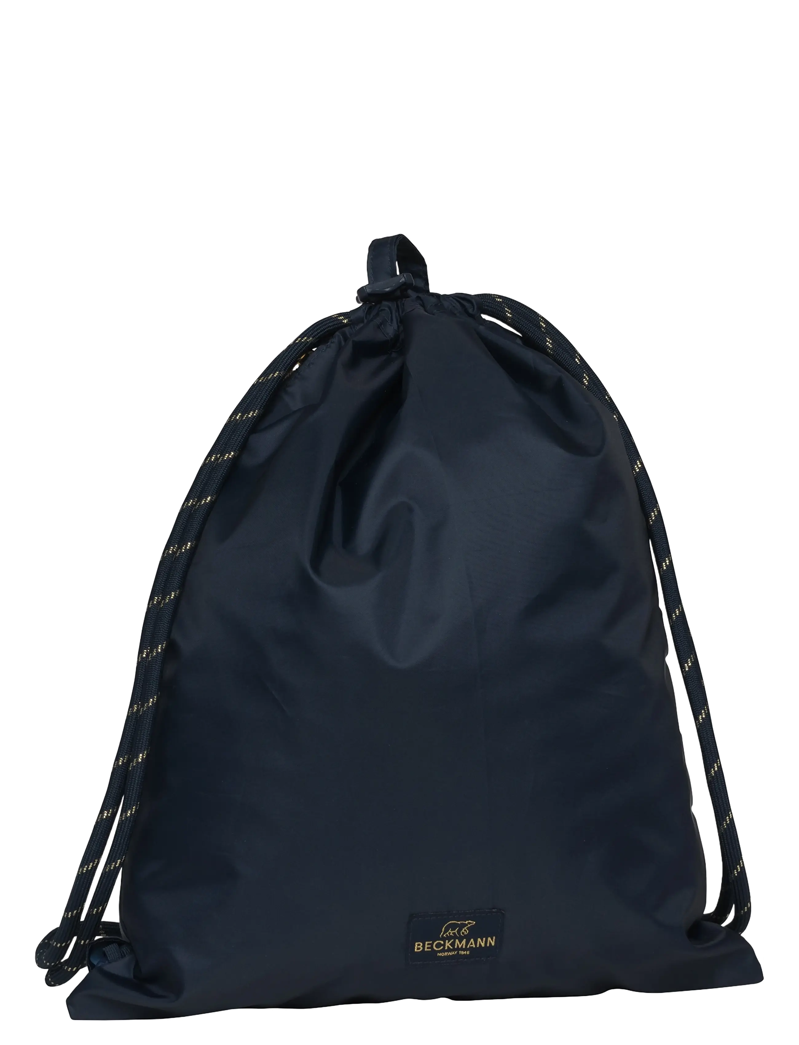 Beckmann Norway Drawstring Gym Bag, Blue Gold, One Size, Navy, Tasker > Sportstasker, Børn