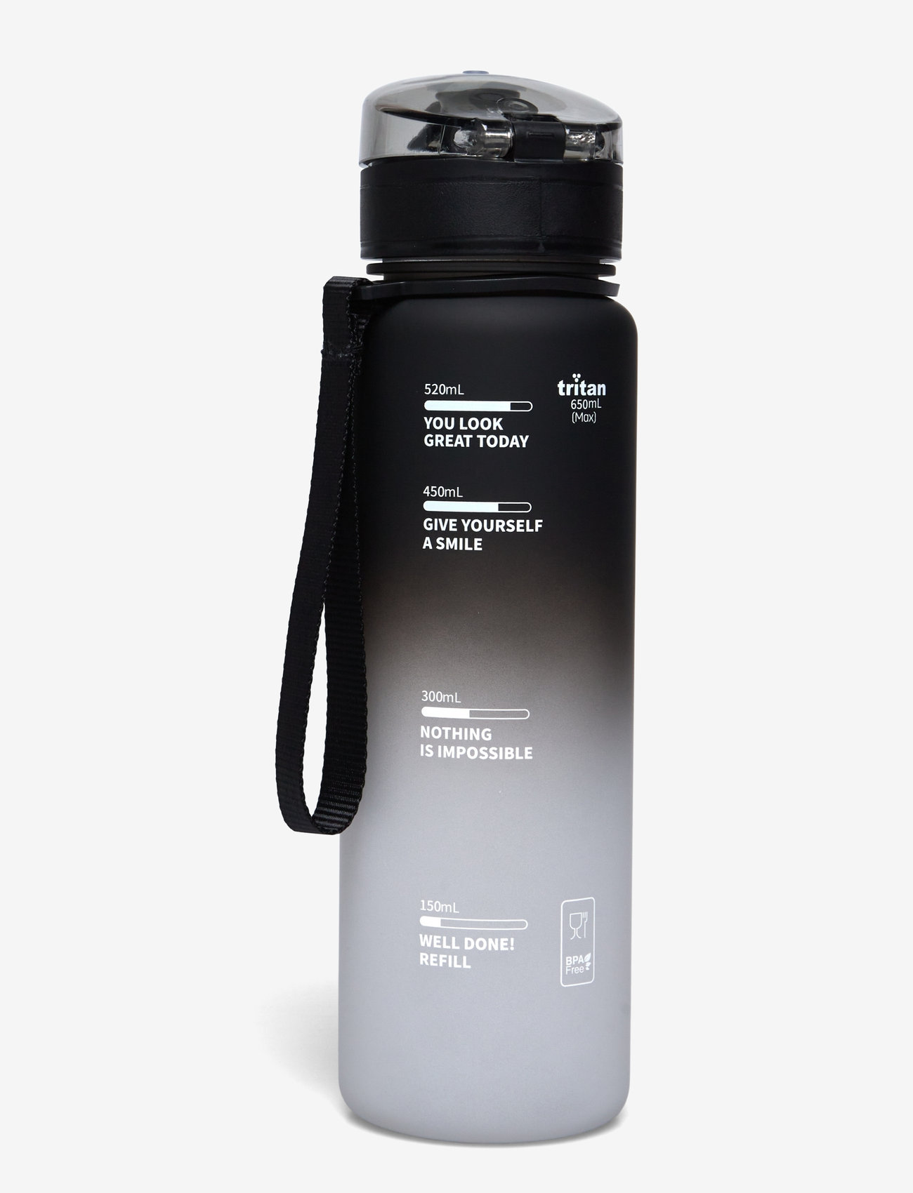 Beckmann Norway - Drinking bottle 650ML, Black Gradient - veepudelid - black - 1