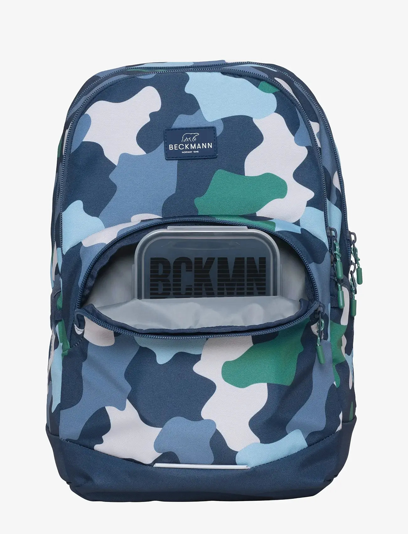Beckmann Norway - Sport Junior, Color Camo - skoletasker - blue - 5