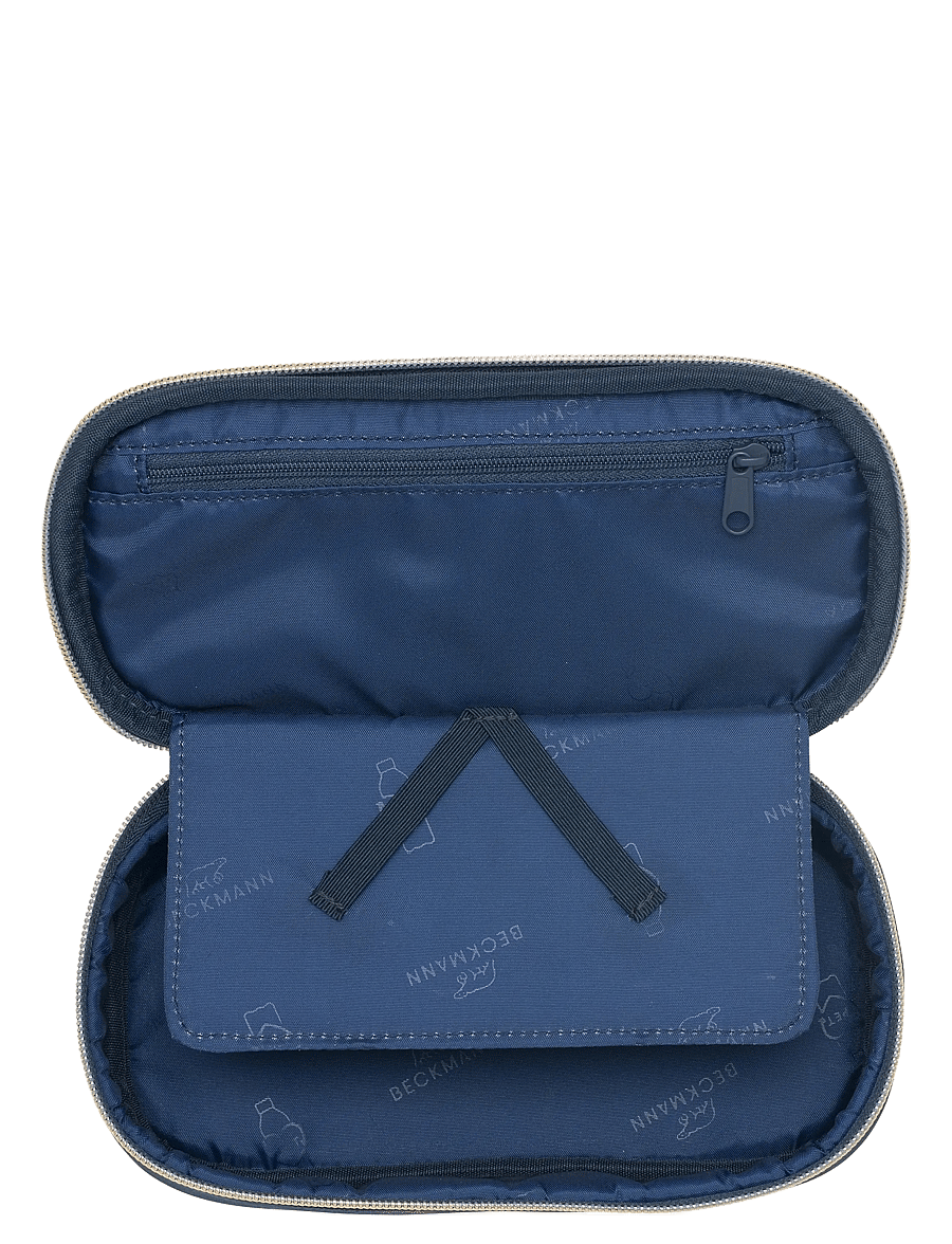 Beckmann Norway - Ovalt pencil case, Sport Junior, Blue Bow - pennal - blue - 1
