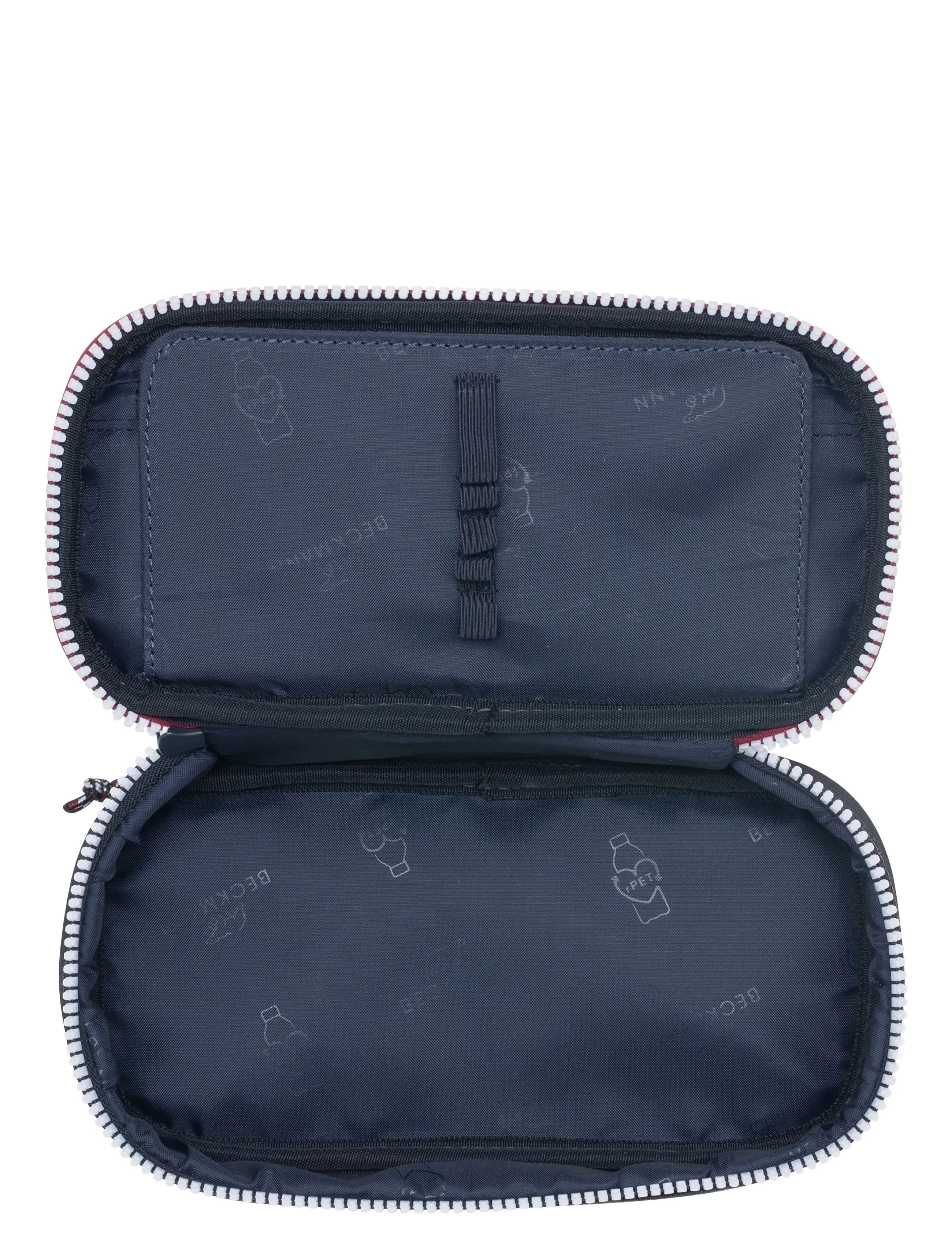 Beckmann Norway - Ovalt pencil case, Sport Junior, Navy White - penalhuse - blue - 1