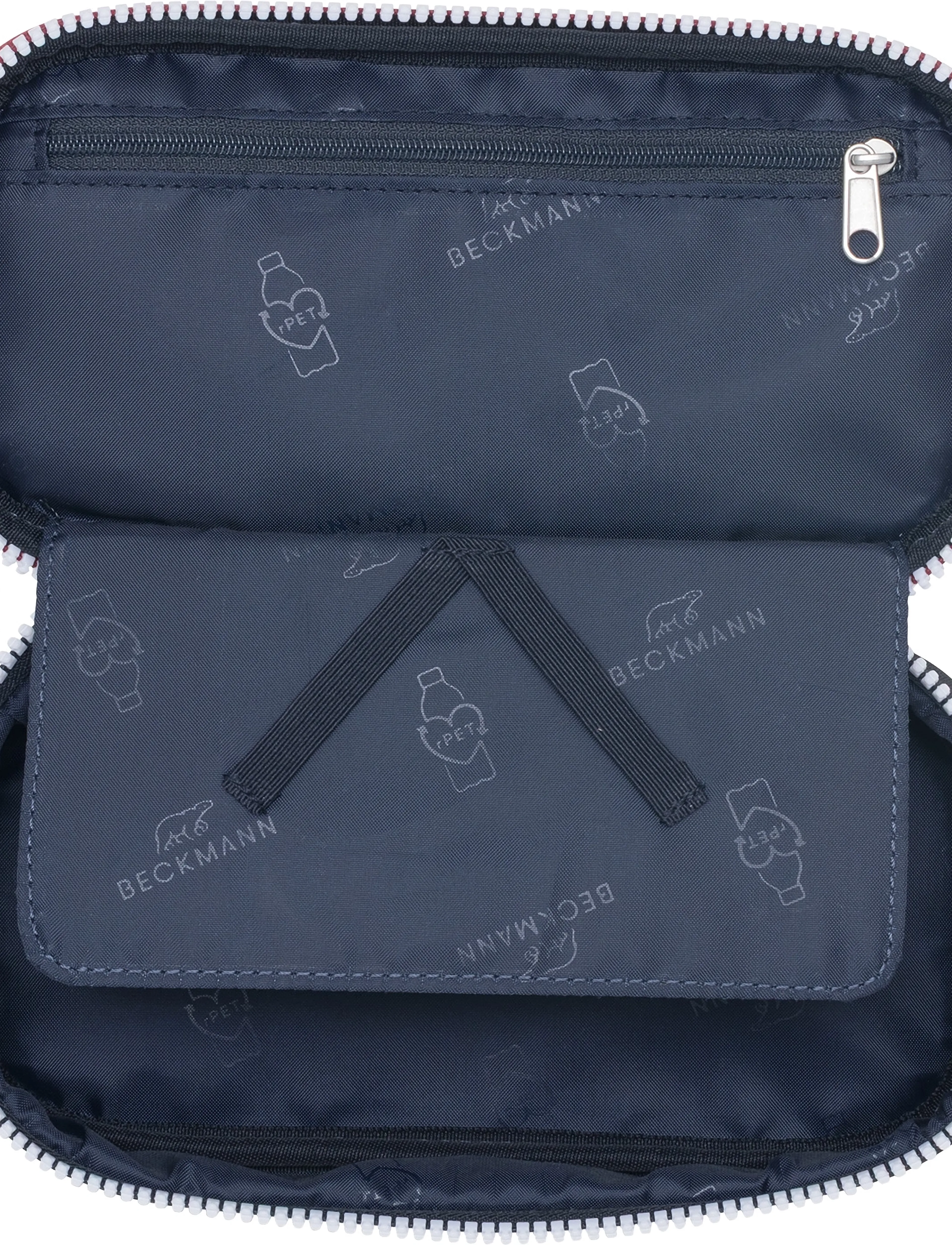 Beckmann Norway - Ovalt pencil case, Sport Junior, Navy White - penalhuse - blue - 2