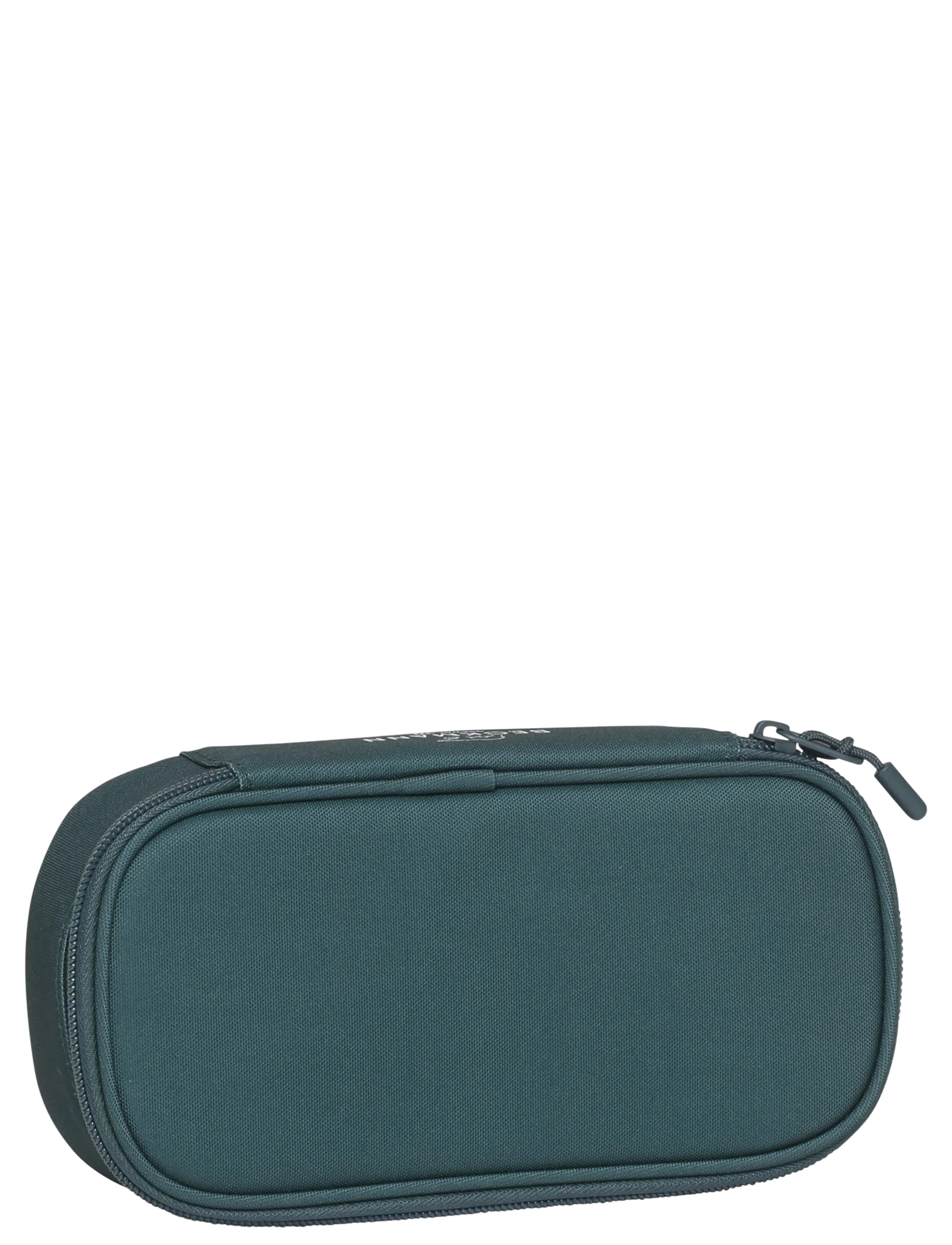Beckmann Norway Ovalt pencil case, Sport Junior, Dark Green - Bags - GREEN / green