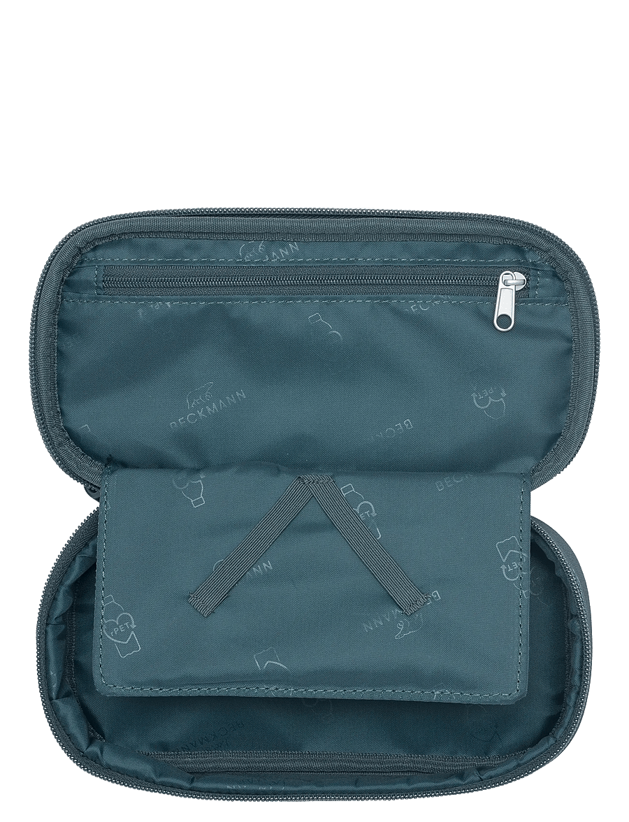 Beckmann Norway - Ovalt pencil case, Sport Junior, Dark Green - penaalit - green - 1