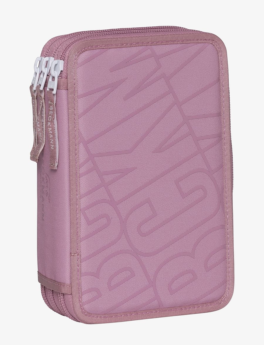 Beckmann Norway - Three section pencil case w/content - Pink - pink - 0