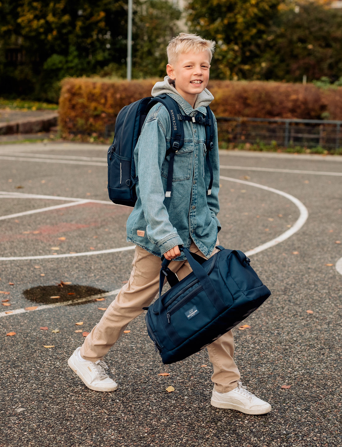 Beckmann of Norway Duffel Bag Sport Blue School bags Boozt