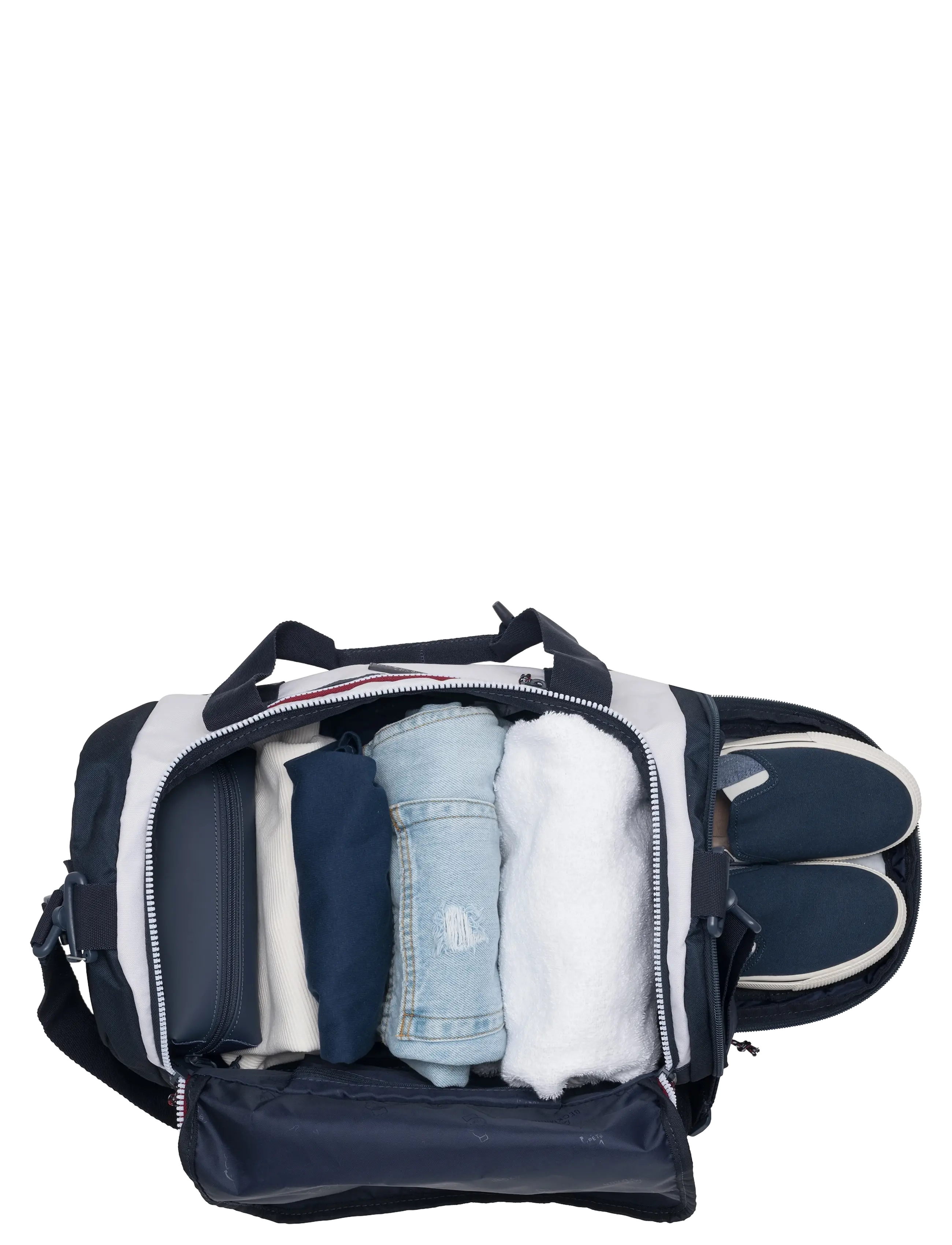 Beckmann Norway - Duffelbag, Navy White - sportstasker - blue - 2