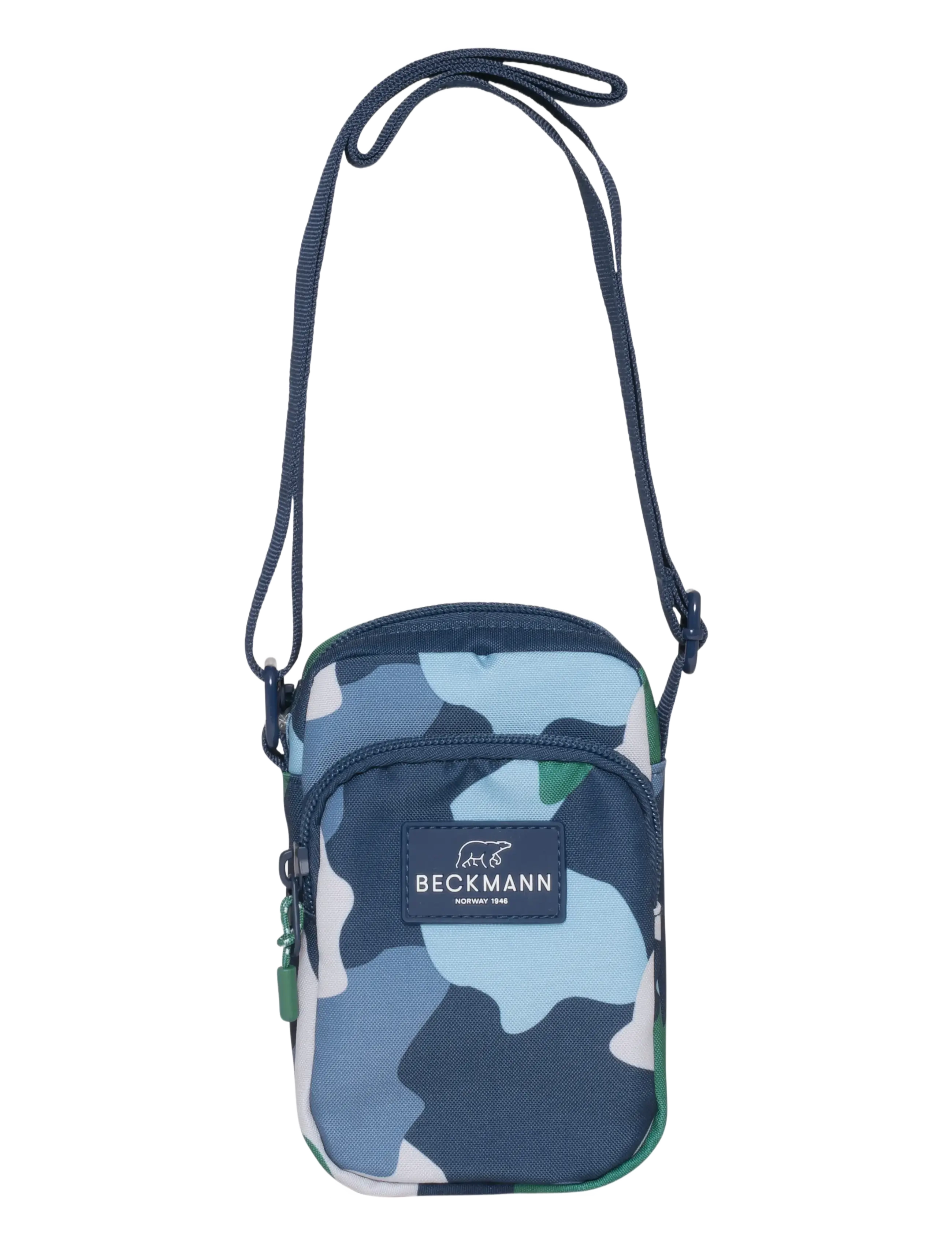 Beckmann Norway Crossbodybag, Color Camo, One Size, Bags, Blau - Totes & Small Kinder