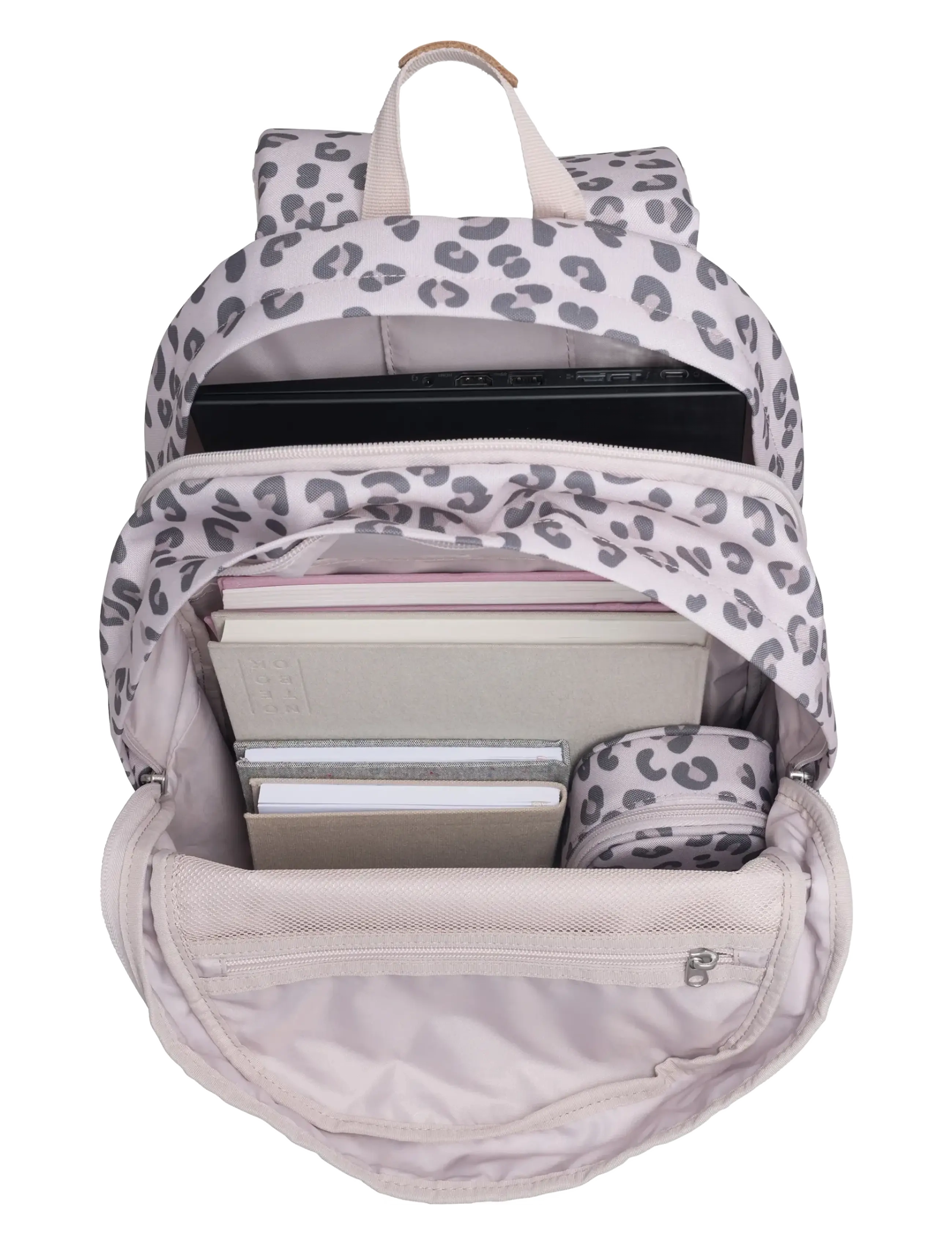 Beckmann Norway - City, Leopard - skoletasker - pink - 3
