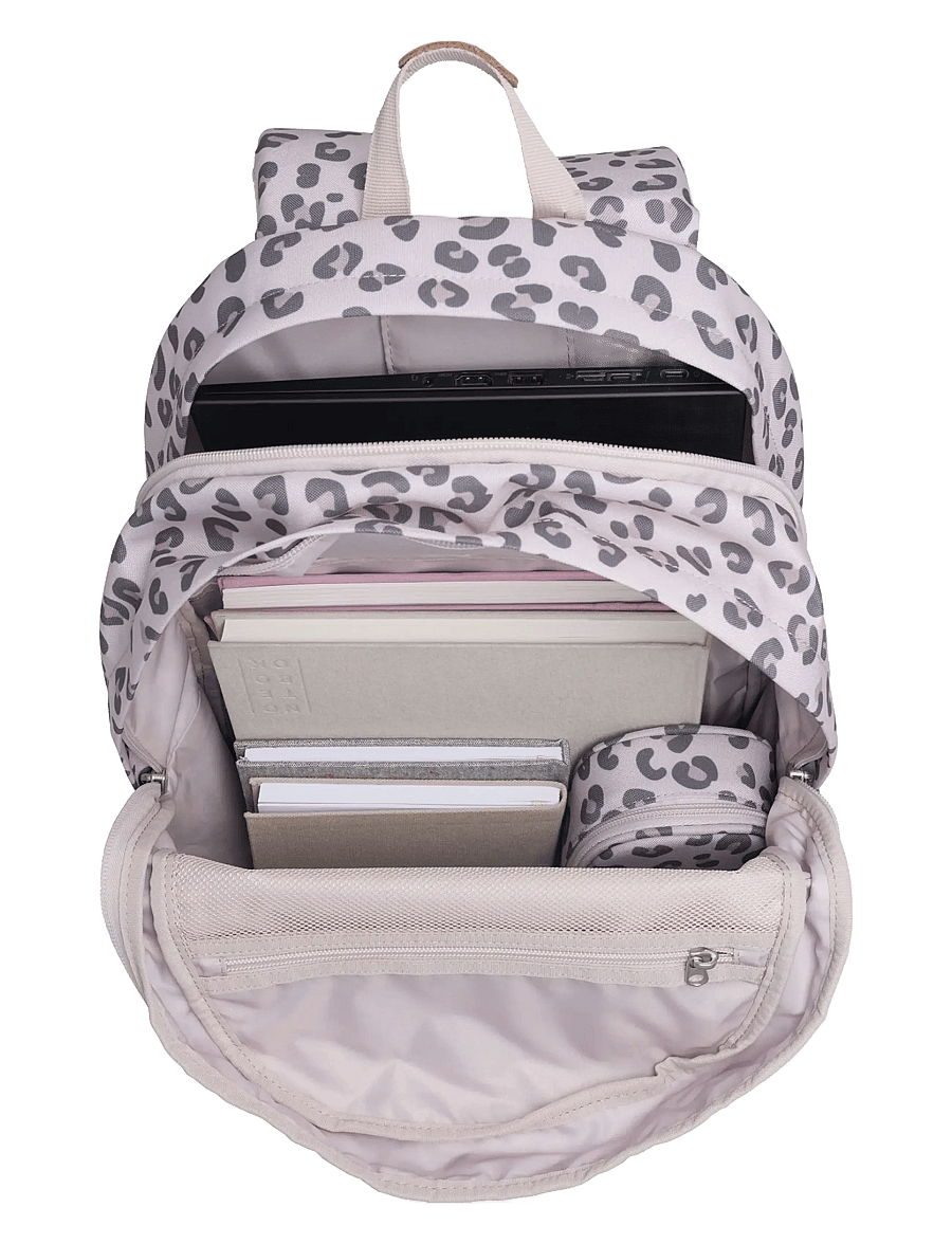 Beckmann Norway - City, Leopard - skoletasker - pink - 3