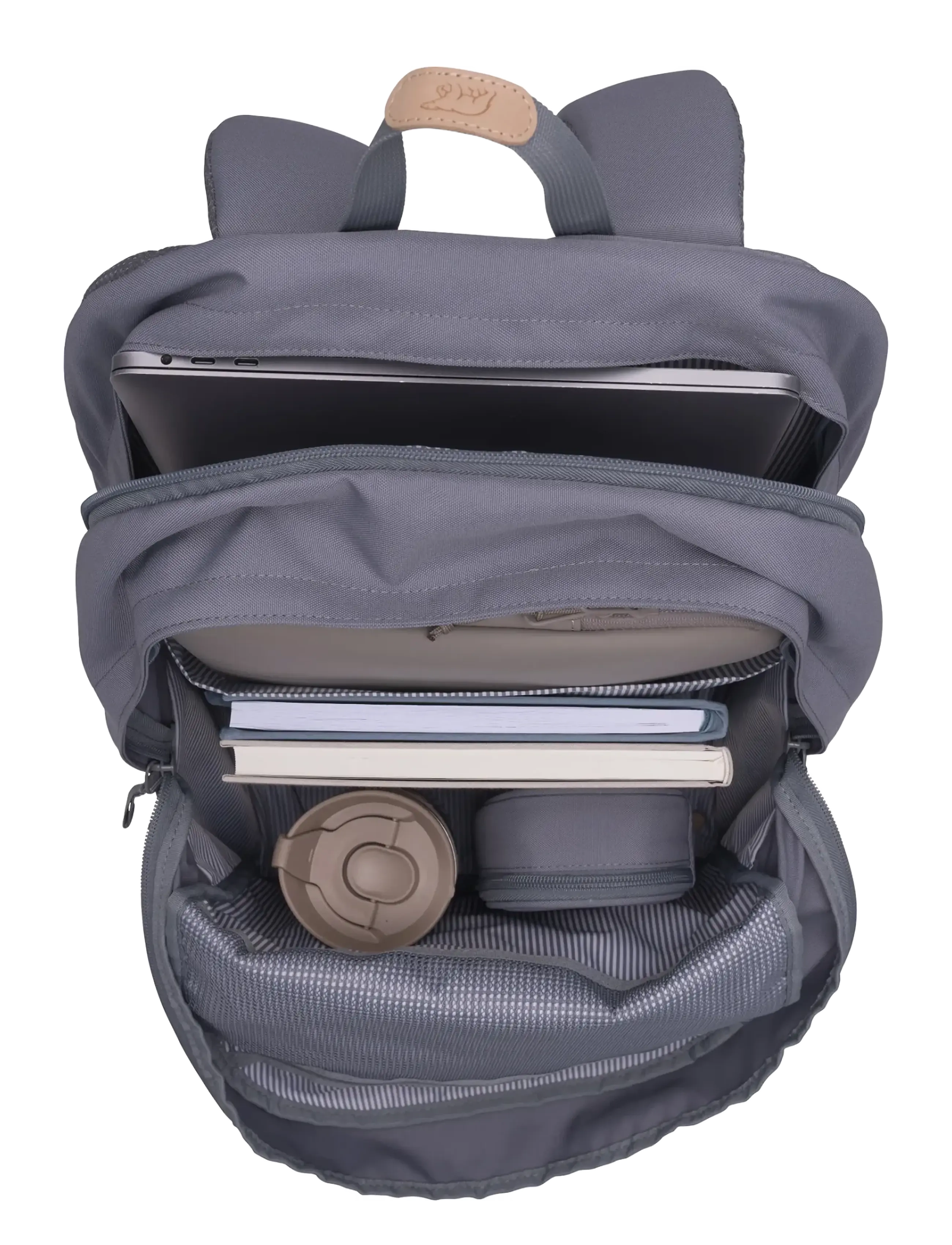 Beckmann Norway - City Max, Steel Grey - skoletasker - grey - 5