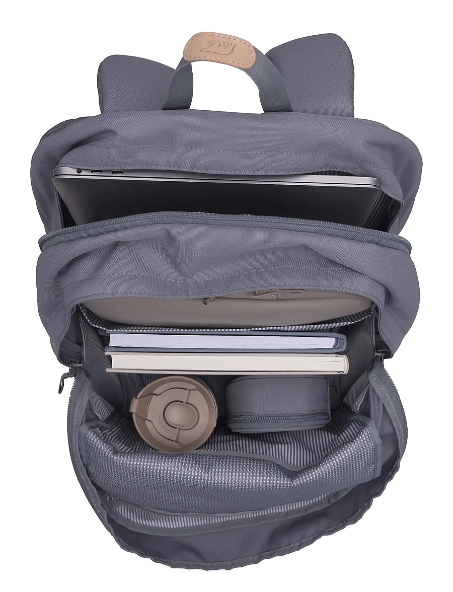 Beckmann Norway - City Max, Steel Grey - skoletasker - grey - 5