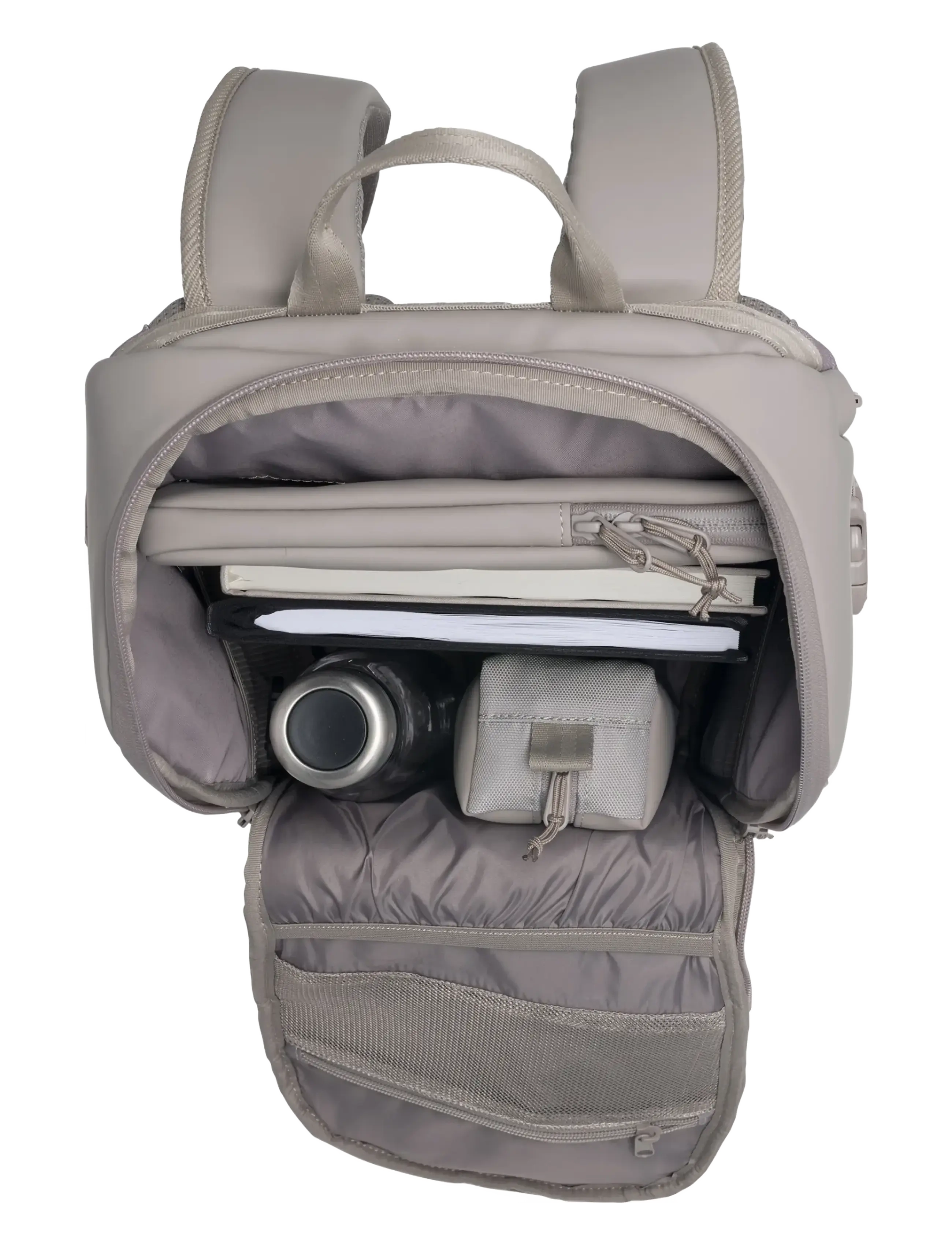 Beckmann Norway - Street Go, Warm Grey - skoletasker - grey - 5