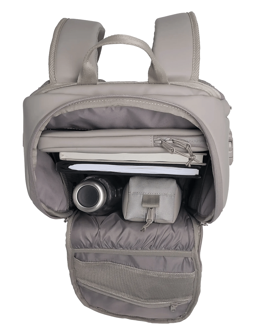 Beckmann Norway - Street Go, Warm Grey - skoletasker - grey - 5