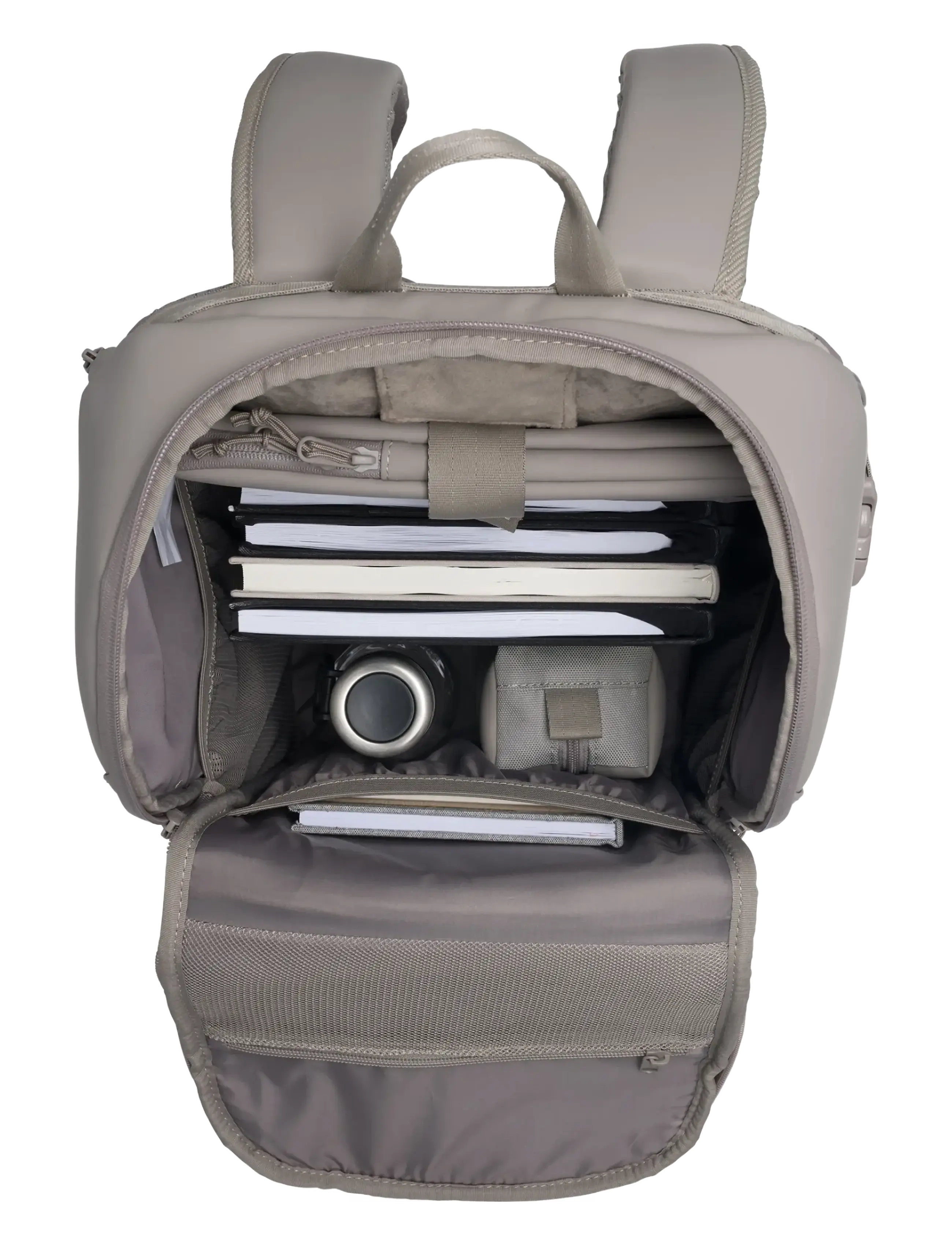 Beckmann Norway - Street FLX, Warm Grey - skoletasker - grey - 5
