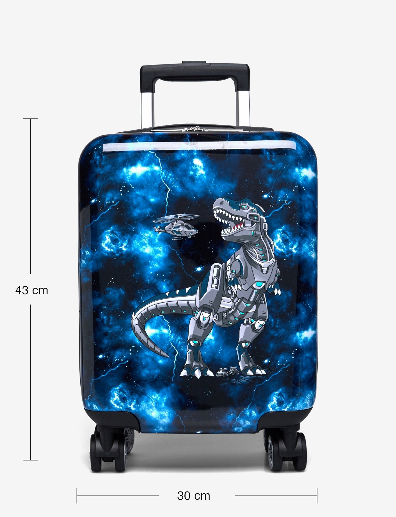 Beckmann Norway - Kids suitcase, Tech Rex - lagaminai vaikams - black - 4