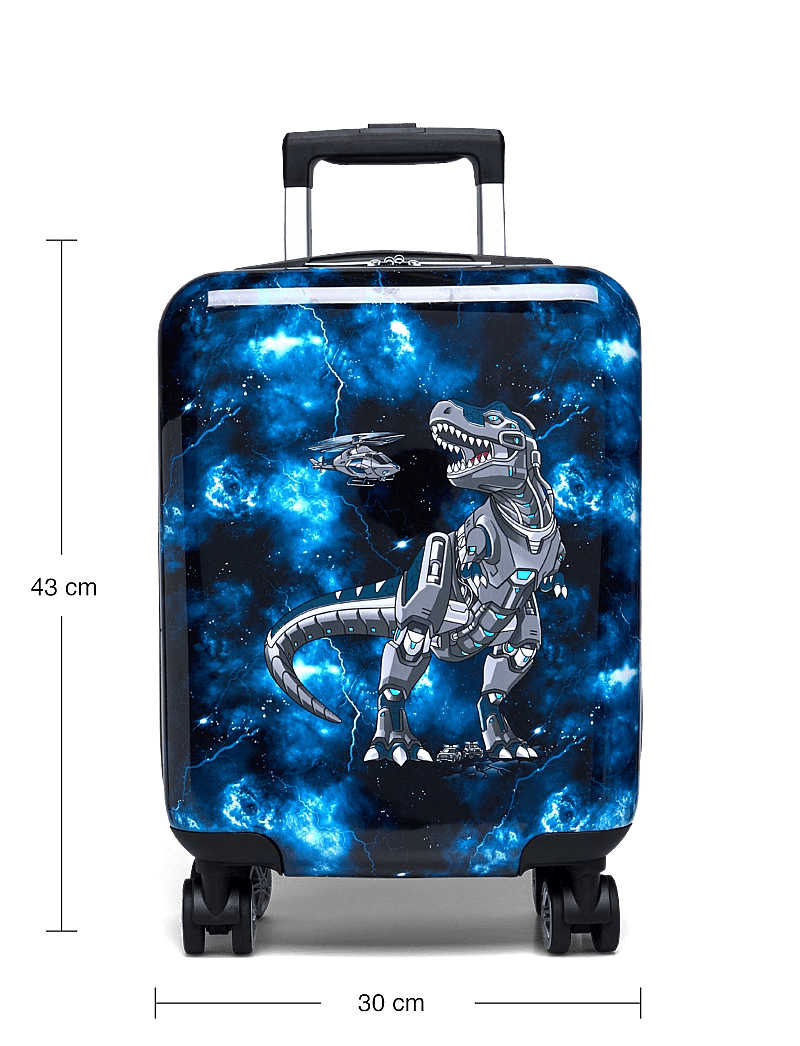 Beckmann Norway - Kids suitcase, Tech Rex - lagaminai vaikams - black - 4