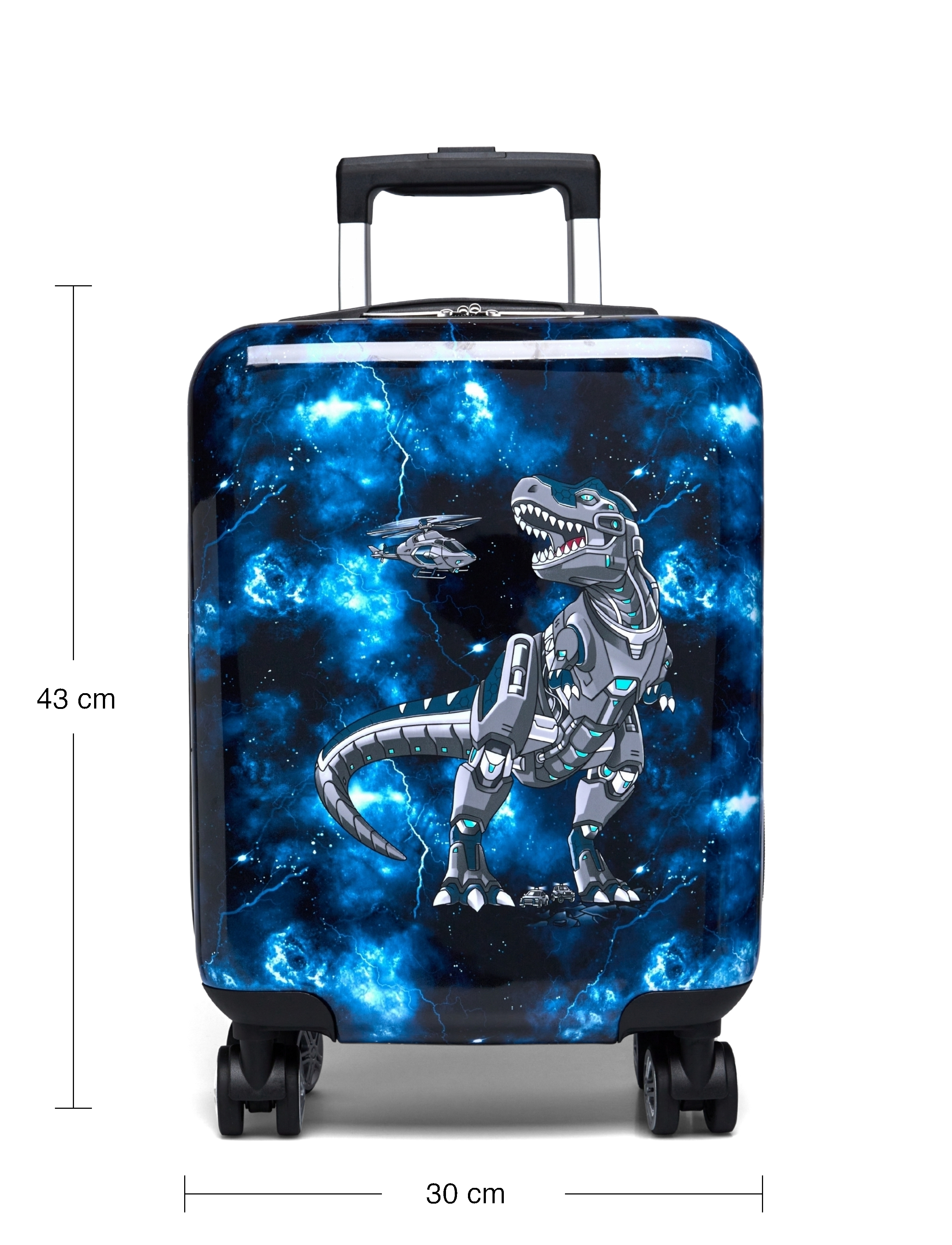 Beckmann Norway - Kids suitcase, Tech Rex - reiskoffers voor kinderen - black - 4