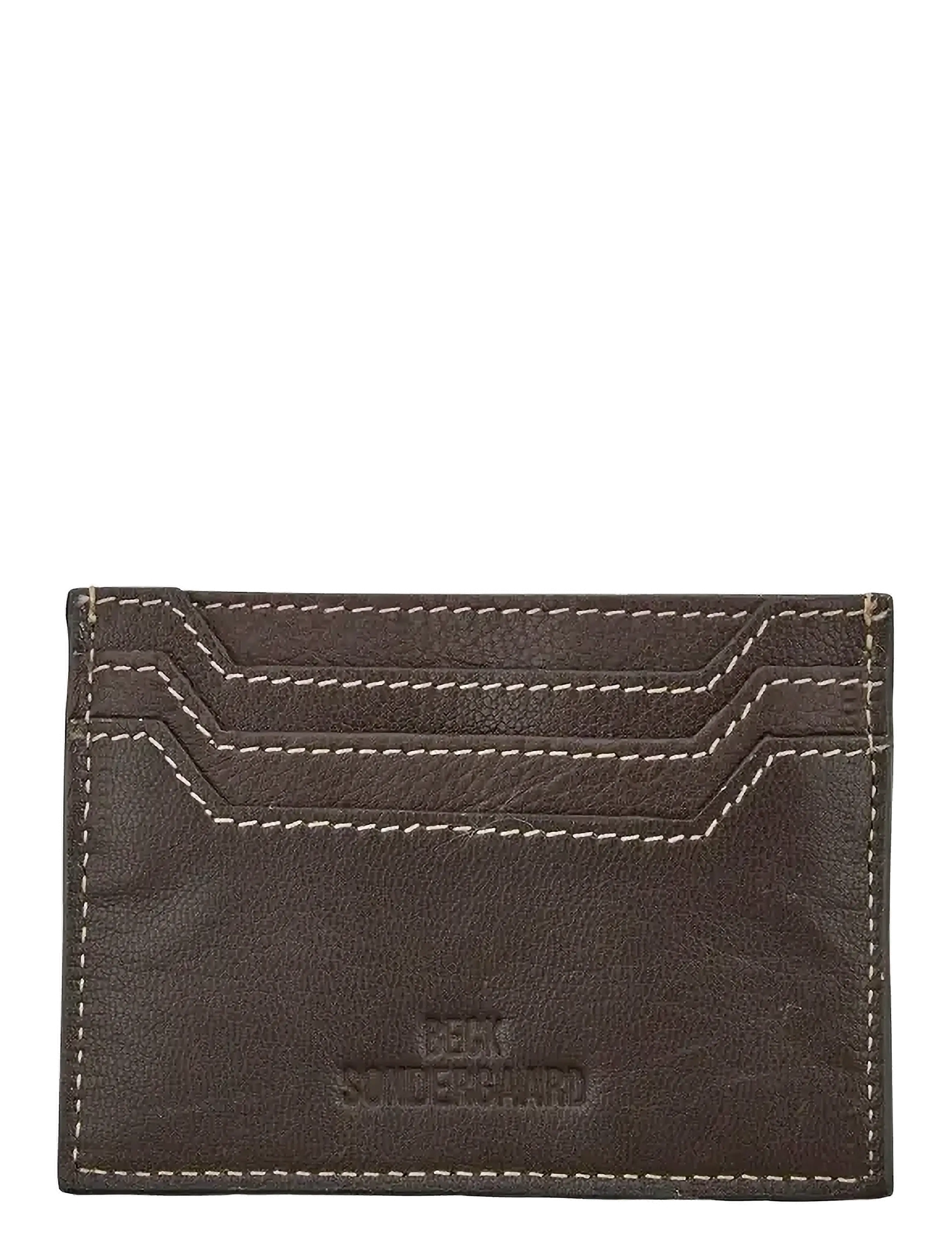 Becksöndergaard Nappa Card Holder, Kvinder, Kortholder, Brun, Str: ONE SIZE