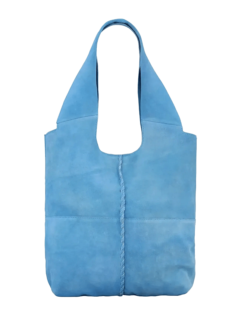 Becksöndergaard - Suede Demi Bag - shoppere - azure blue - 0