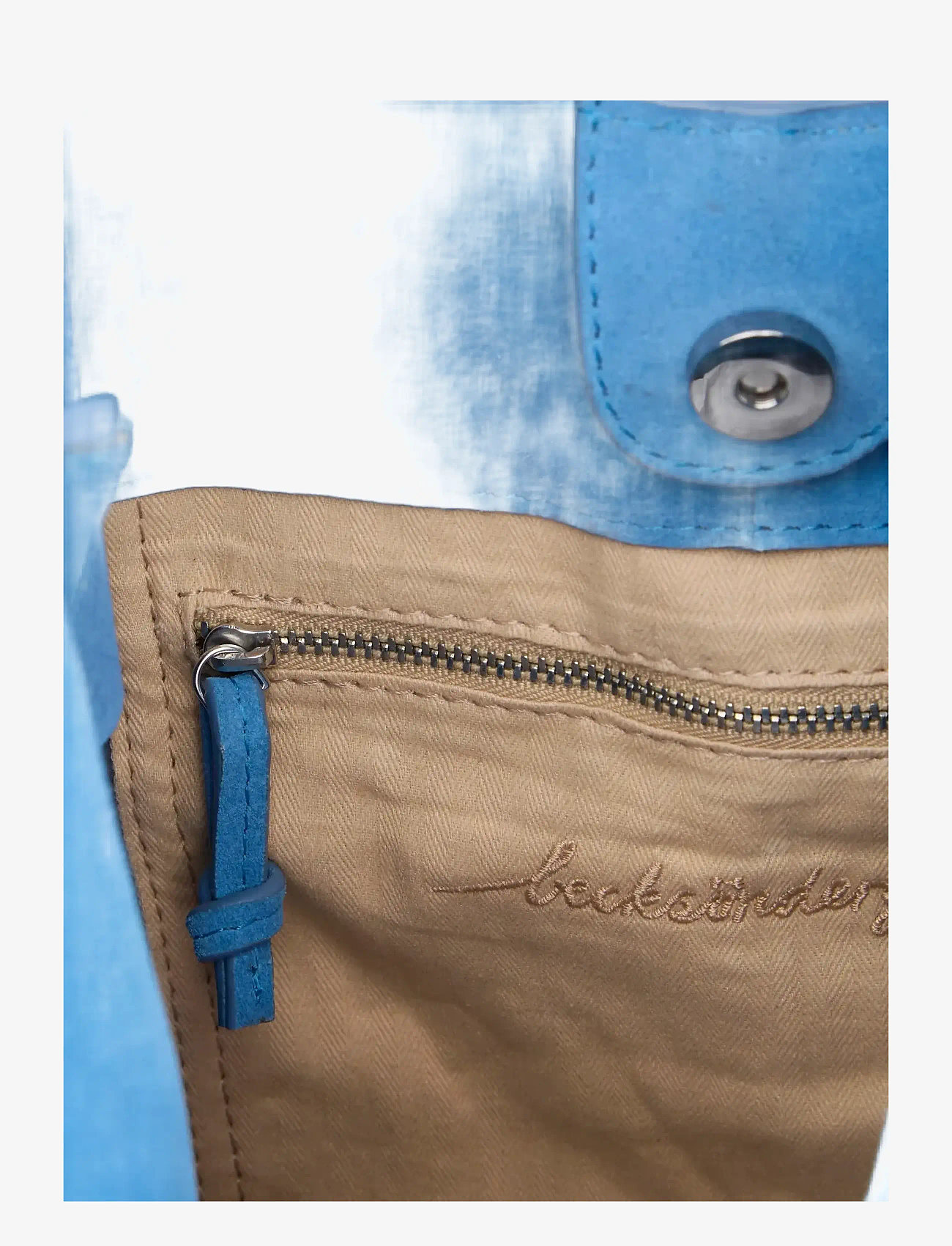 Becksöndergaard - Suede Demi Bag - shoppere - azure blue - 2