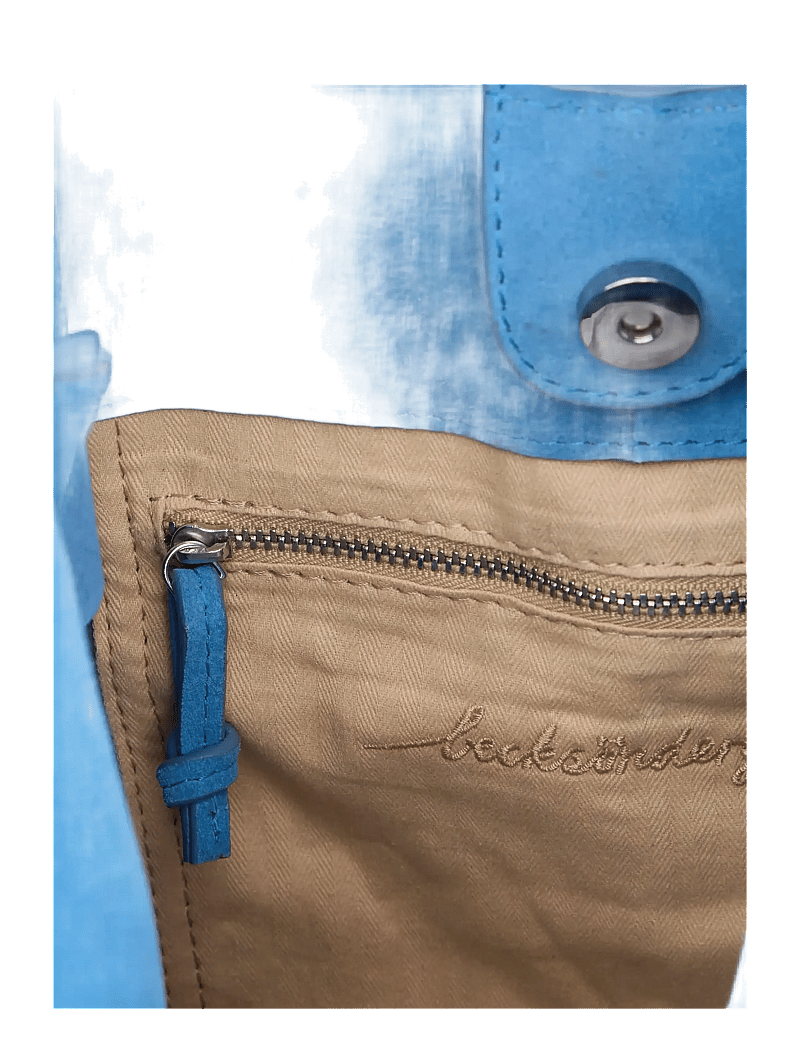Becksöndergaard - Suede Demi Bag - shoppere - azure blue - 2