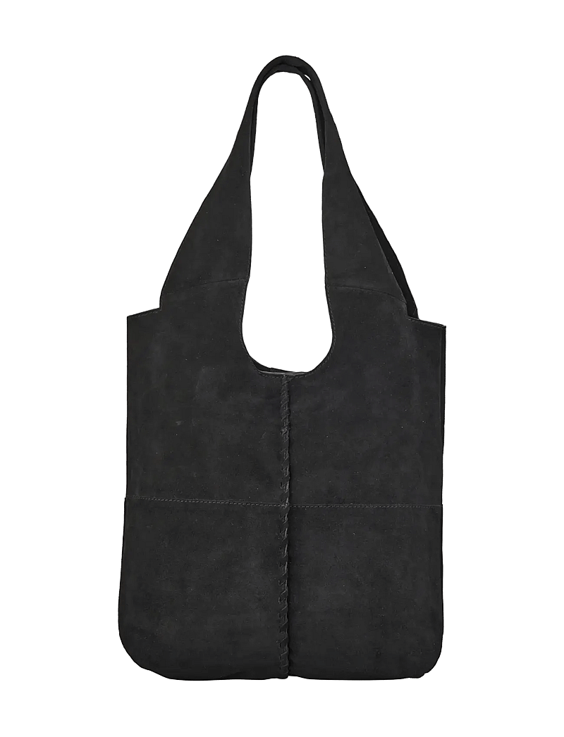 Becksöndergaard - Suede Demi Bag - shoulder bags - black - 0